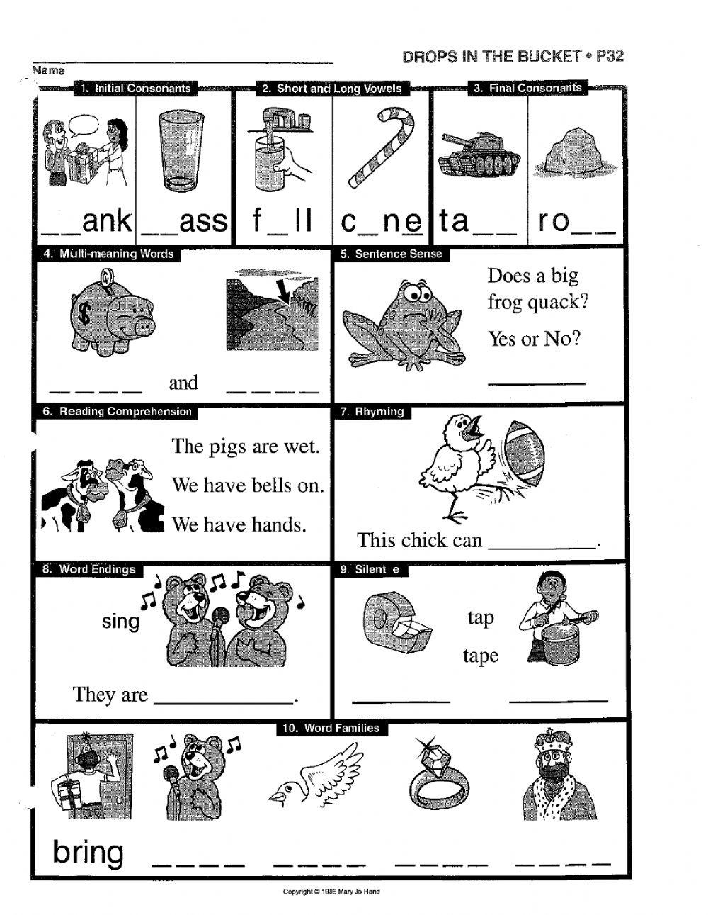 Drops In A Bucket -1 Worksheet | Live Worksheets - Worksheets Library within Drops In The Bucket Free Printables