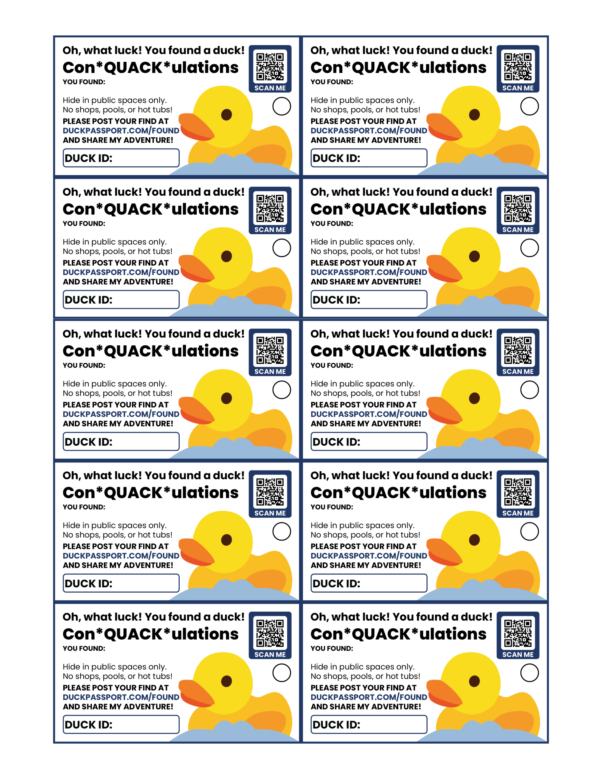 Duck Passport | Tag Templates throughout Tags Printable Cruising Ducks Template Free