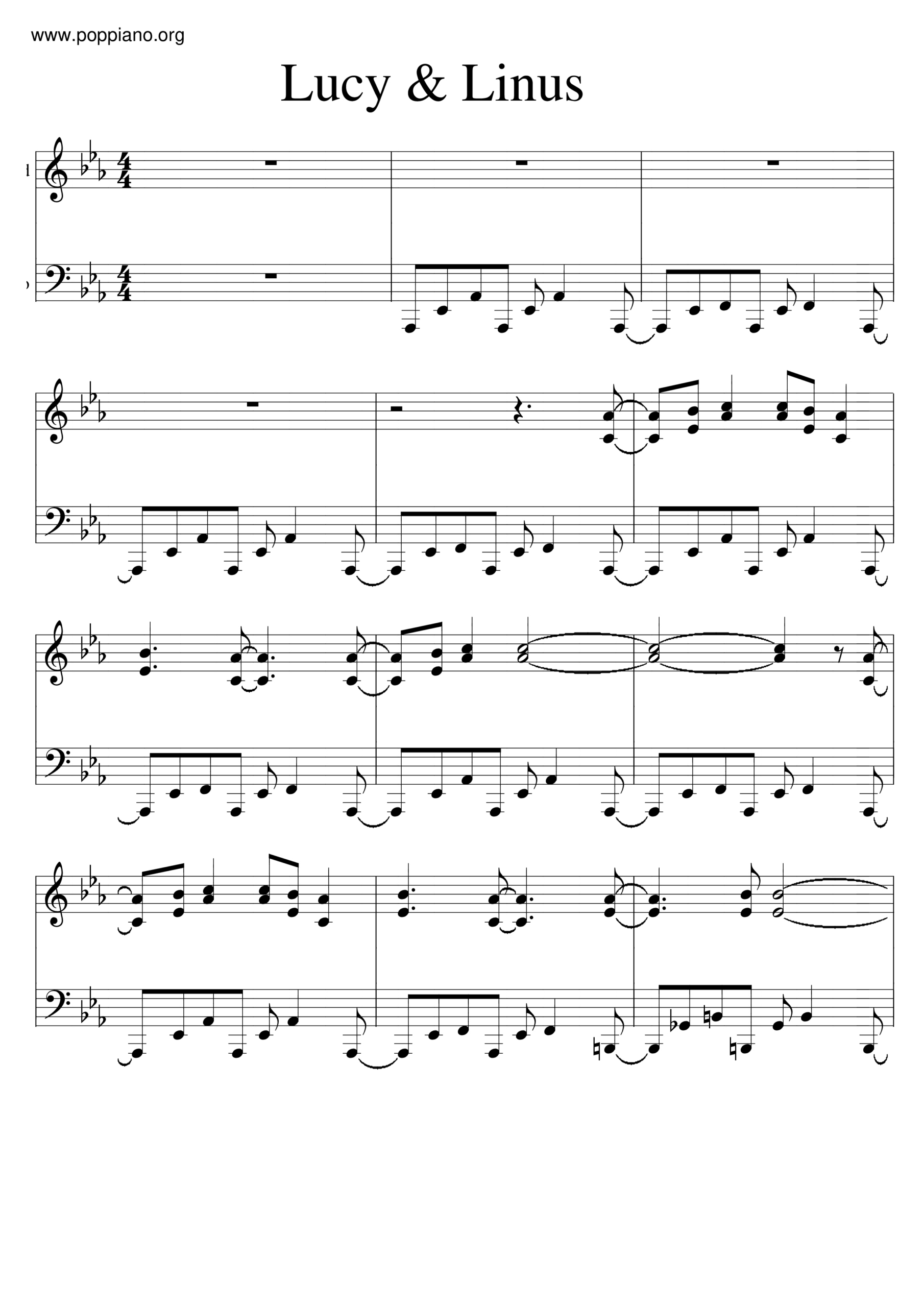 ☆ Vince Guaraldi-Linus And Lucy Sheet Music Pdf, - Free Score with regard to Linus And Lucy Piano Sheet Music Free Printable