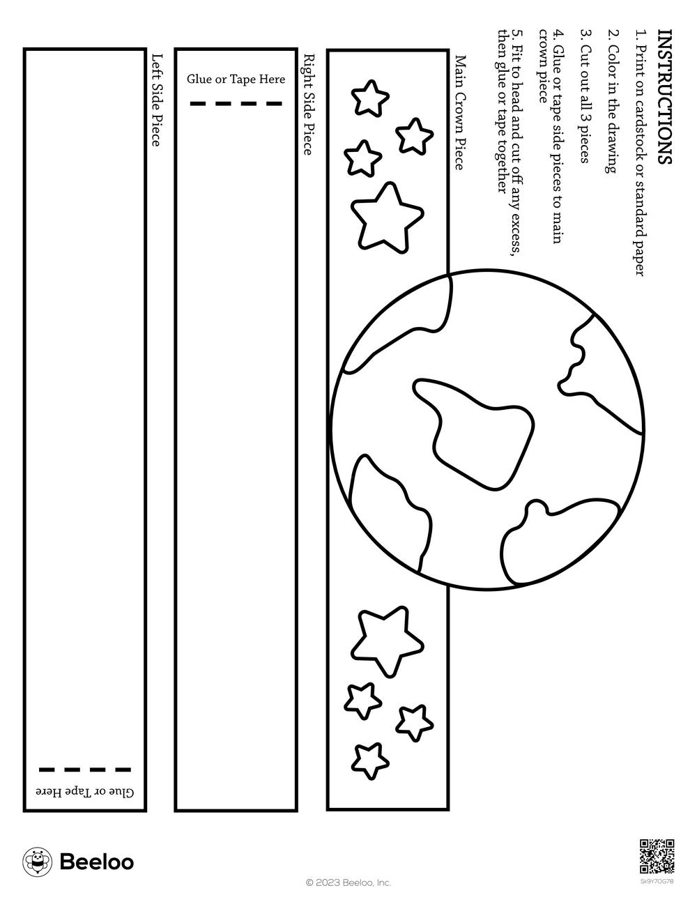 Earth Day-Themed Paper Hats • Beeloo Printable Crafts And throughout Earth Day Hat Printable