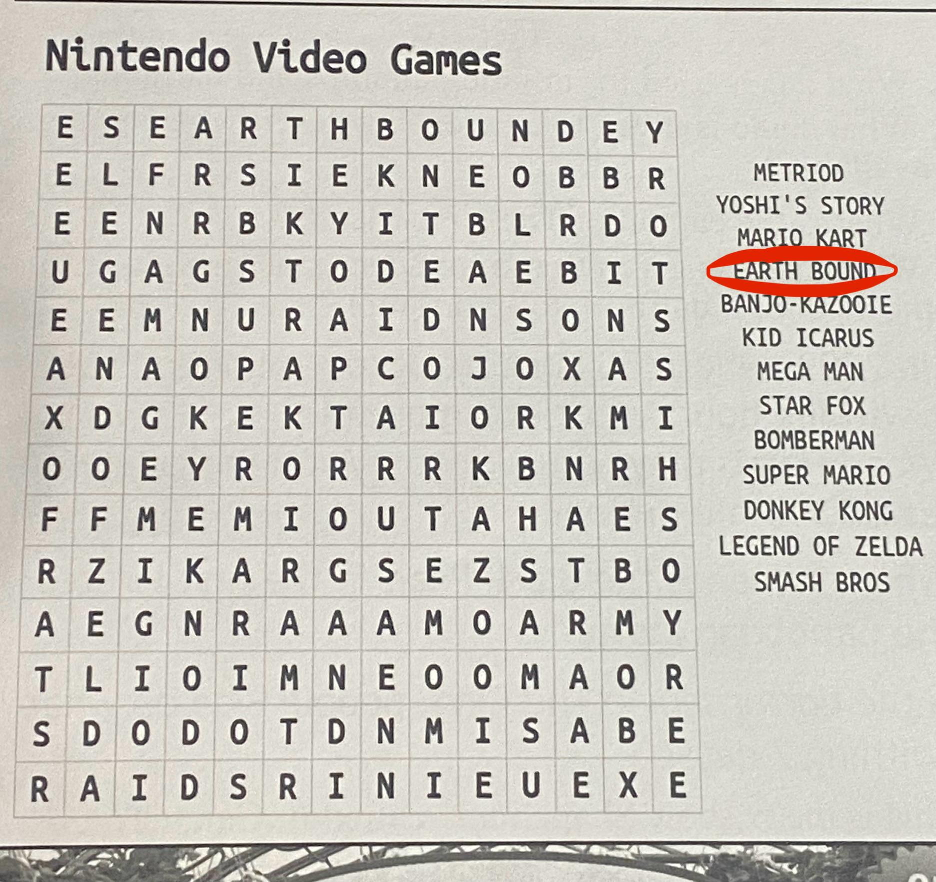 Earthbound Was Mentioned In My Local Newspaper Crossword! : R intended for Fox News Crossword Puzzle Today Printable