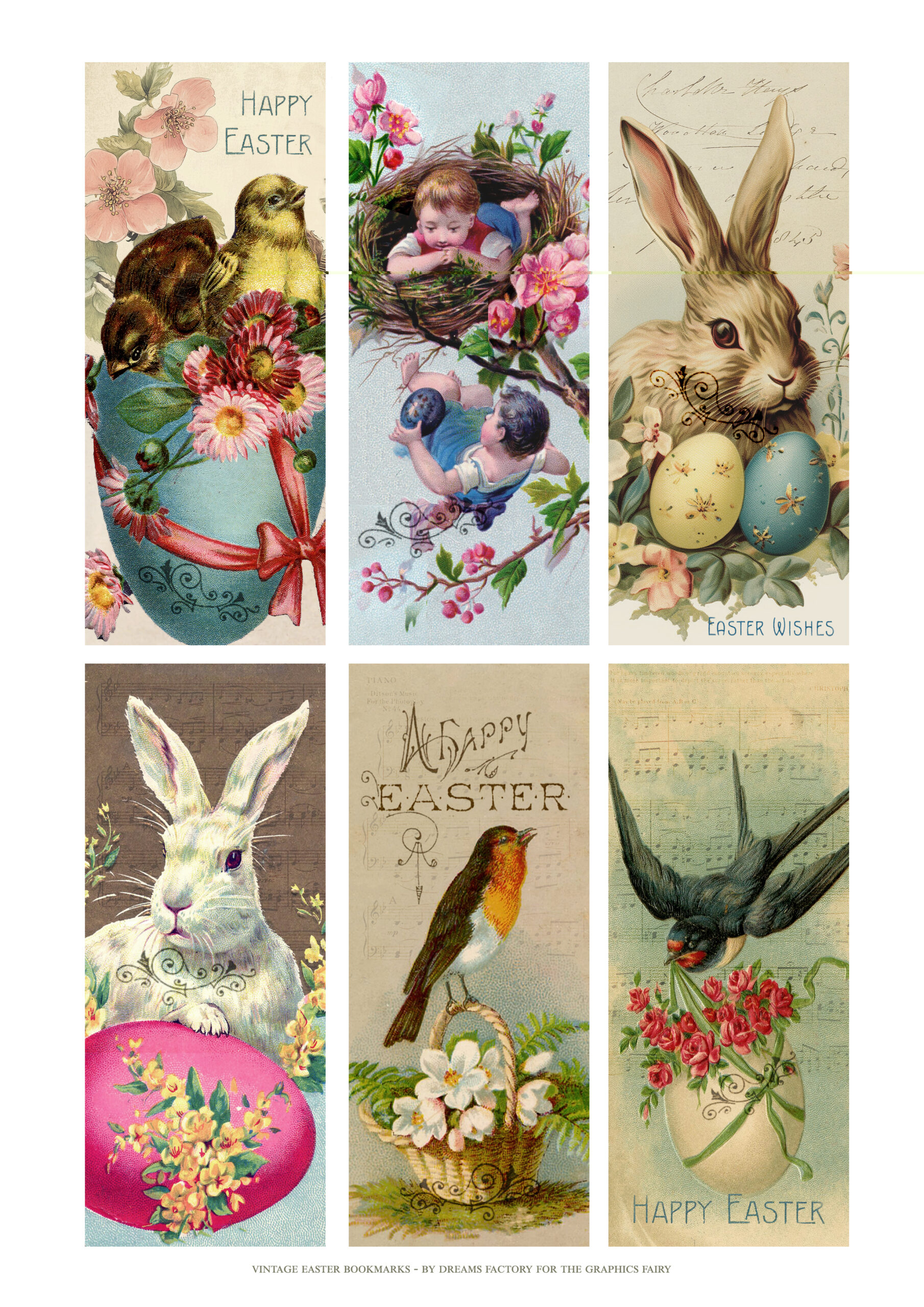 Easter Bookmarks Free Printable! - The Graphics Fairy inside Free Printable Easter Bookmarks