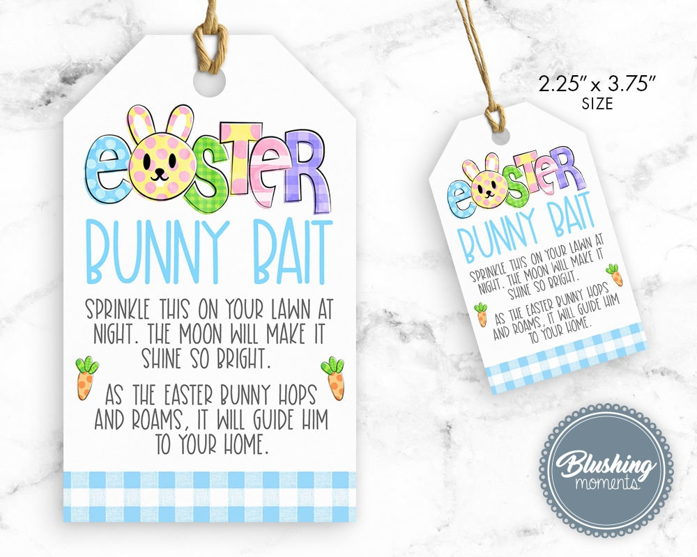 Easter Bunny Bait Food-Printable Tags-Easter Activty For Kids with regard to Bunny Bait Printable Tags