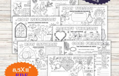 Easter Holy Week Story Bible Advent Study Art Craft Printable with regard to Holy Week Free Printables