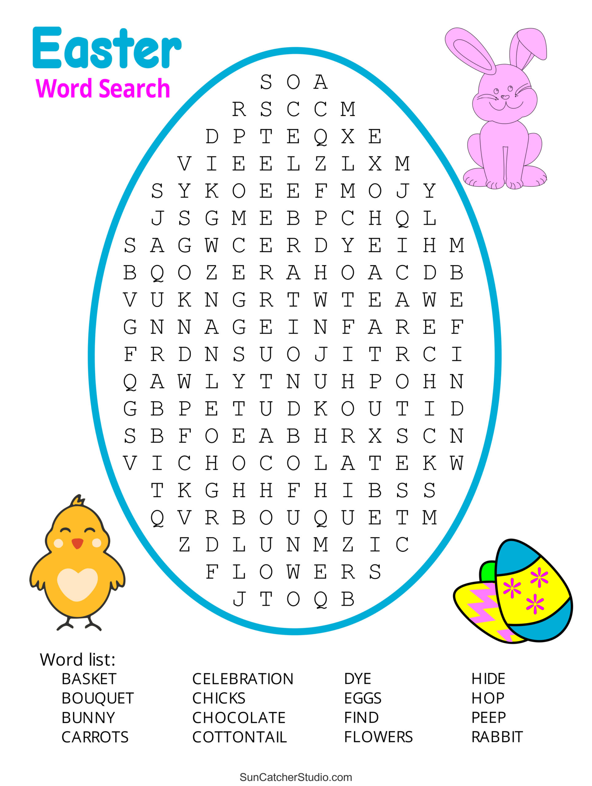 Easter Word Search (Free Printable Pdf Puzzles) – Free Printables inside Free Easter Word Search Printables