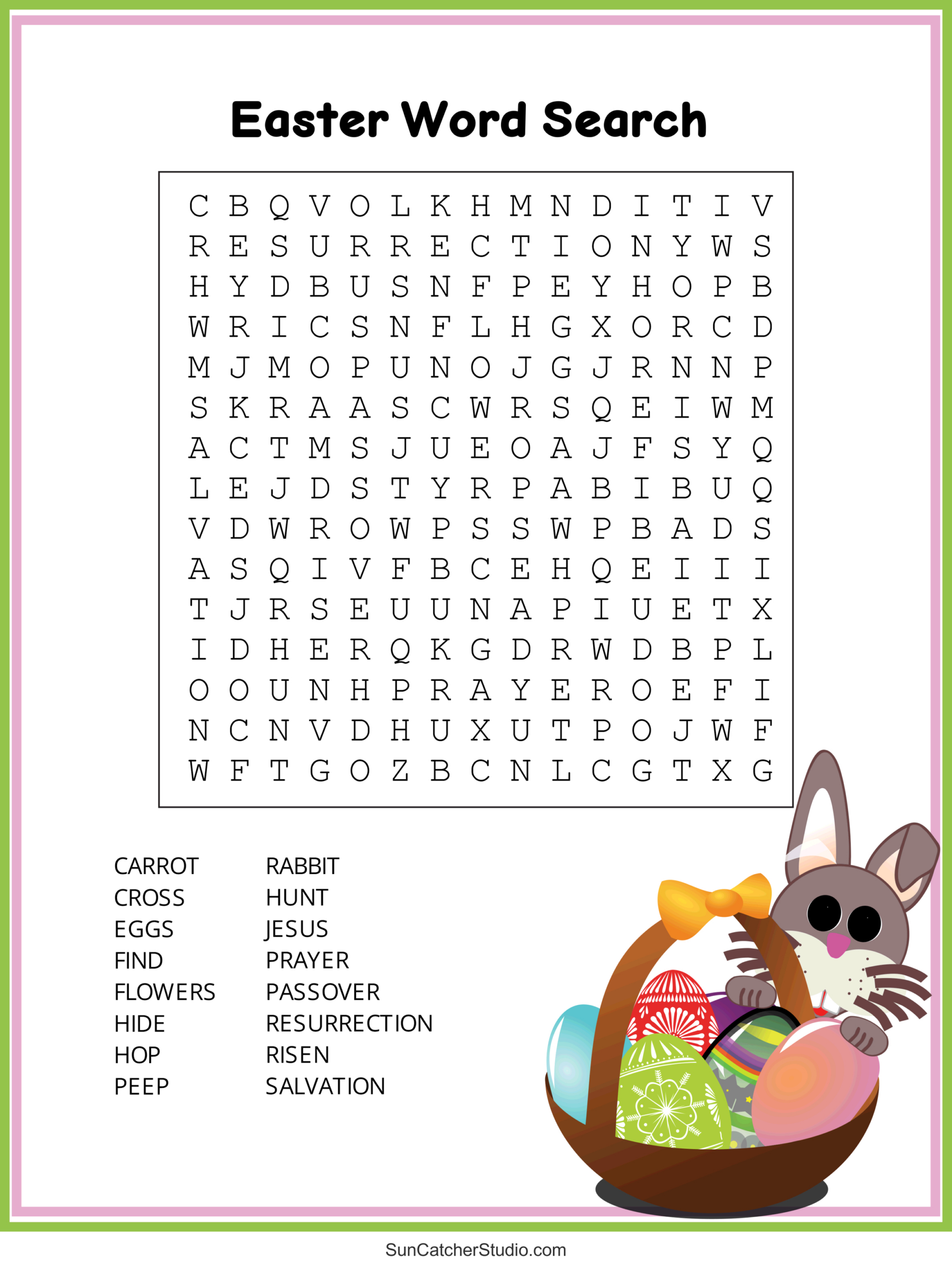 Easter Word Search (Free Printable Pdf Puzzles) – Free Printables with Free Easter Word Search Printables