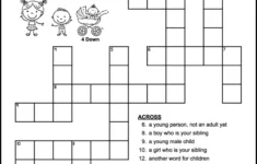 Easy Family Crossword Puzzle – Tree Valley Academy inside Easy Crossword Puzzles Printable For Seniors