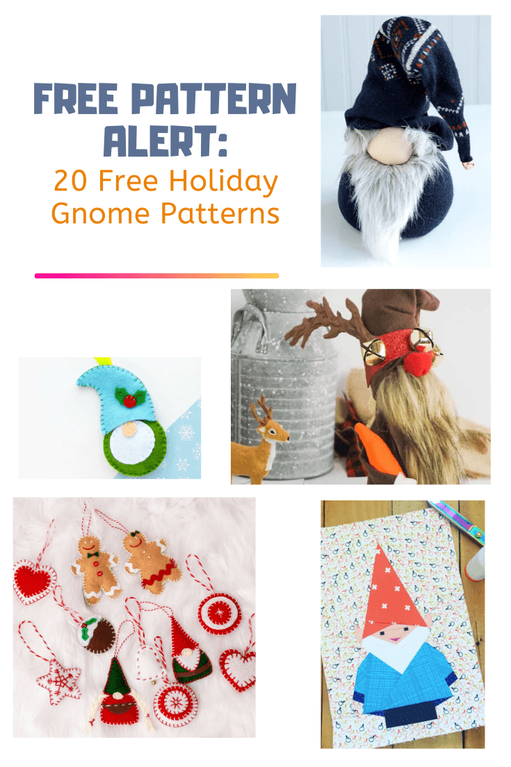 Easy Free Sewing Patterns: 20 Free Holiday Gnome Patterns - On The in Printable Nordic Gnome Pattern Free