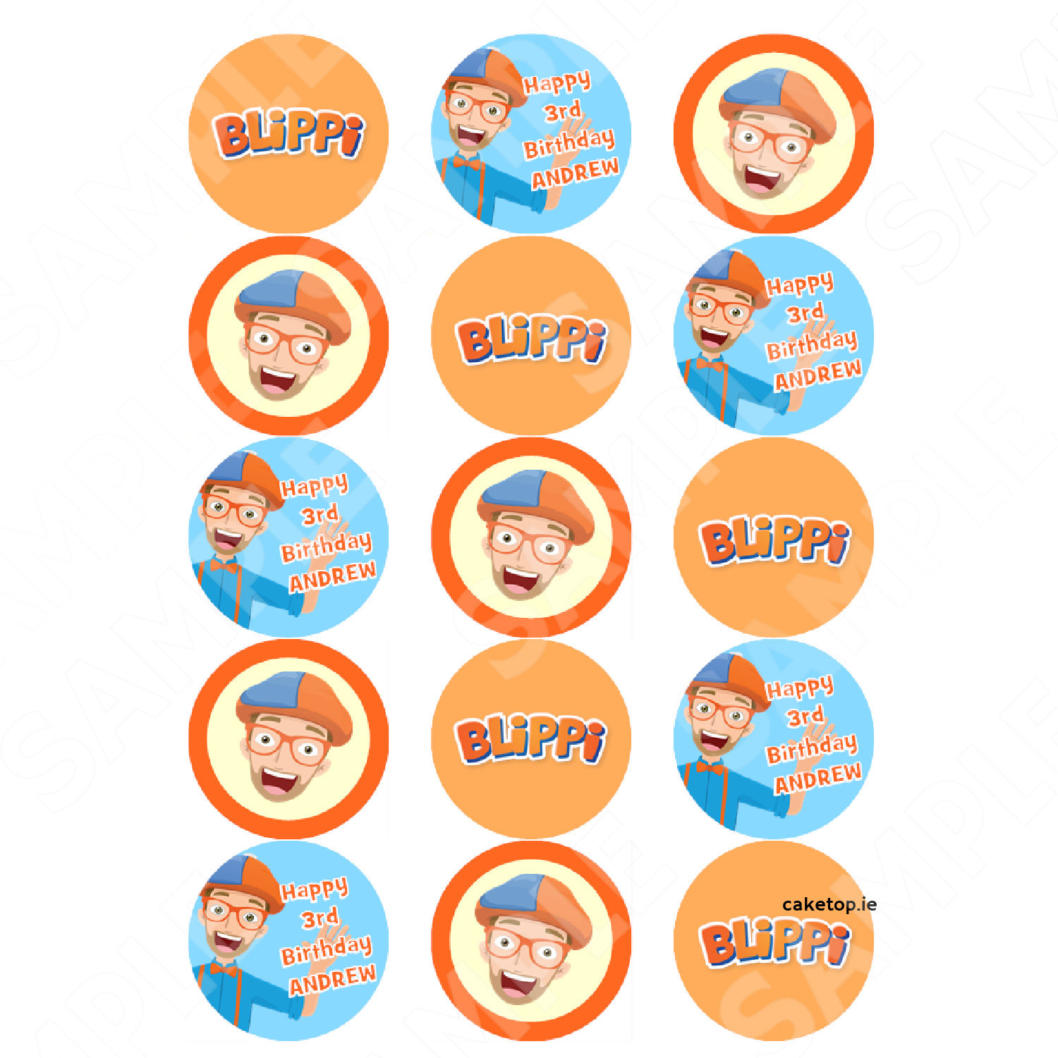 Edible Cake Toppers | Edible Pictures within Blippi Cake Toppers Printable