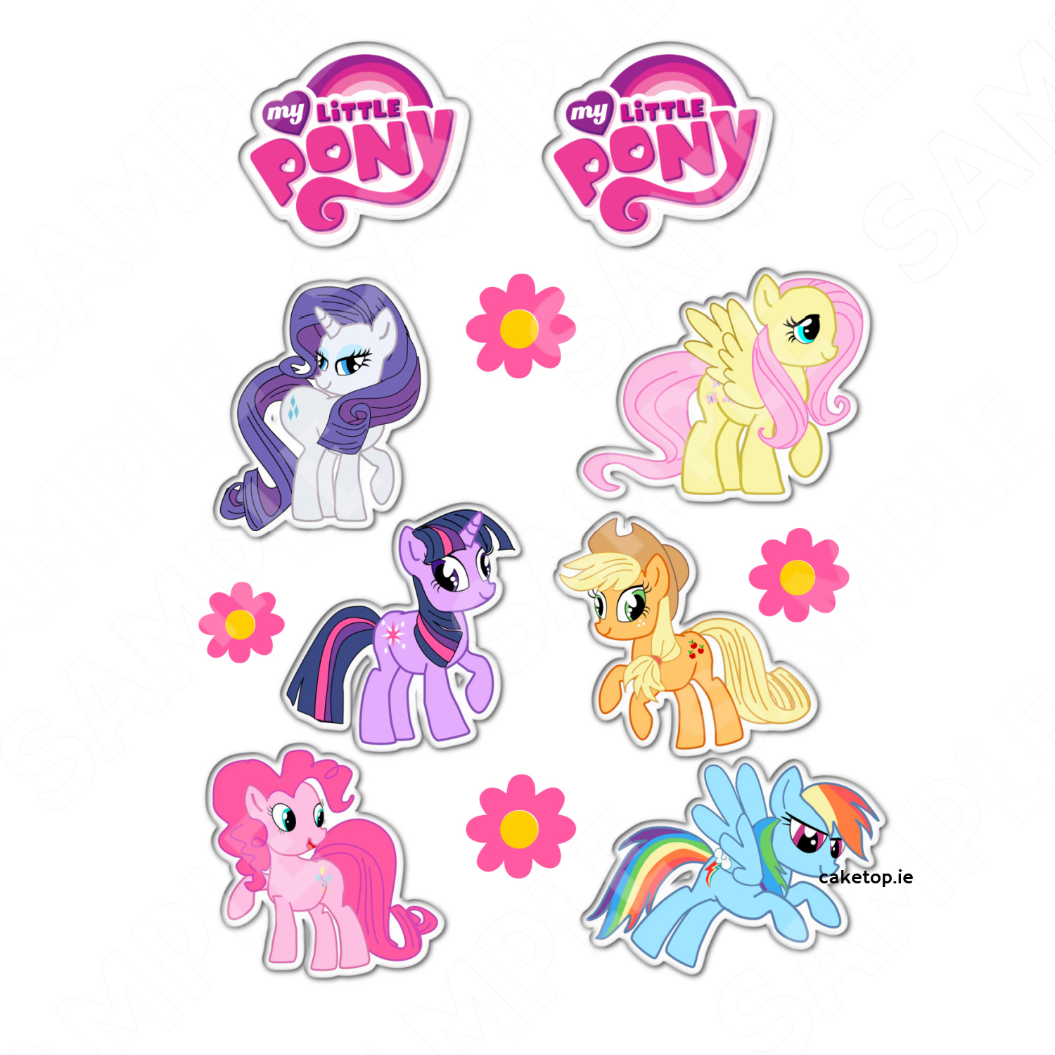Edible Cake Toppers Ireland | High Quality Easy Peel Toppers in Print Little Pony Cake Topper Printable