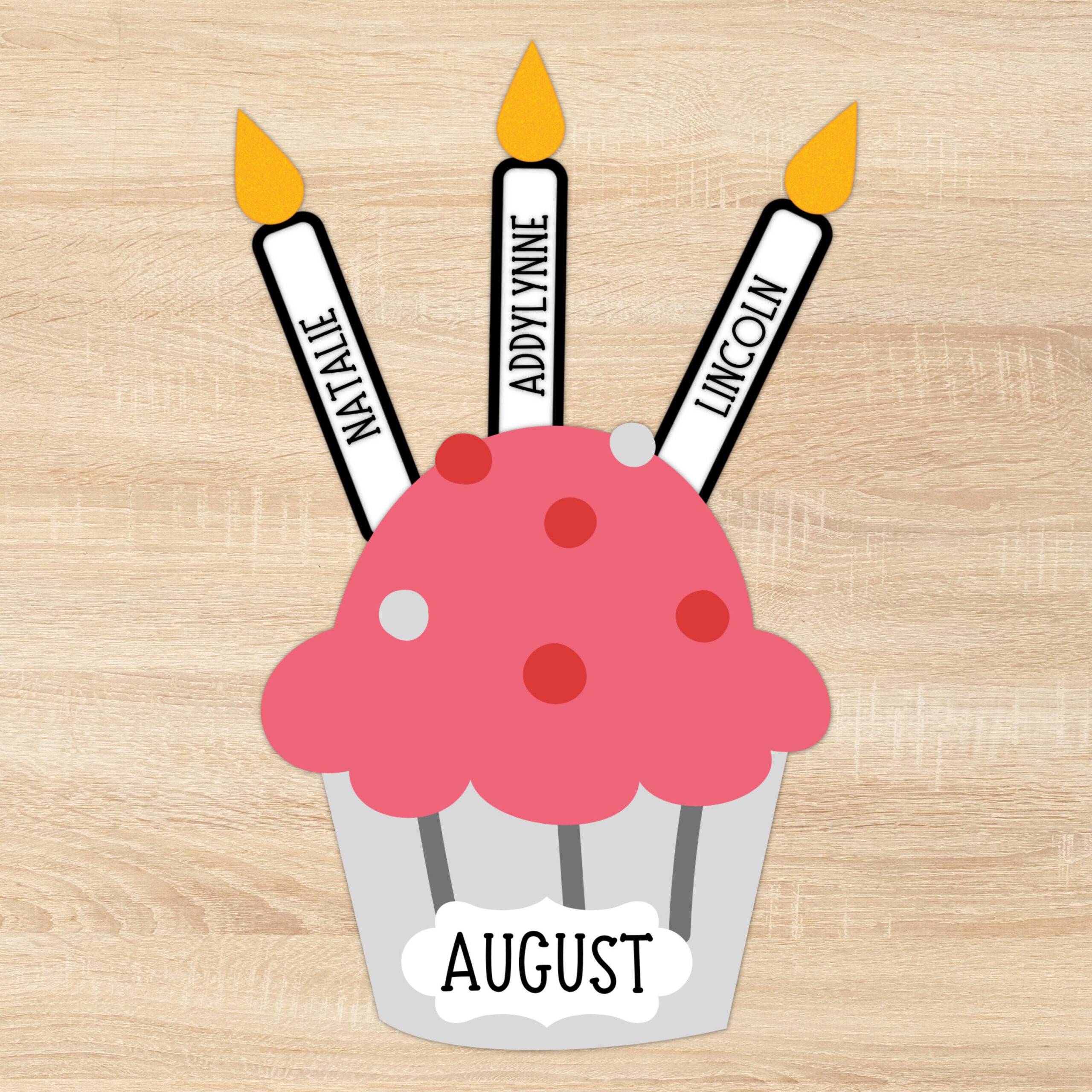 Editable Classroom Birthday Cupcake Printable | Bulletin Board intended for Free Printable Birthday Cupcakes For Classroom Display