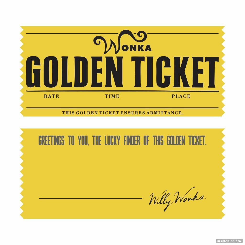Editable Printable Wonka Golden Ticket pertaining to Free Printable Wonka Golden Ticket Template