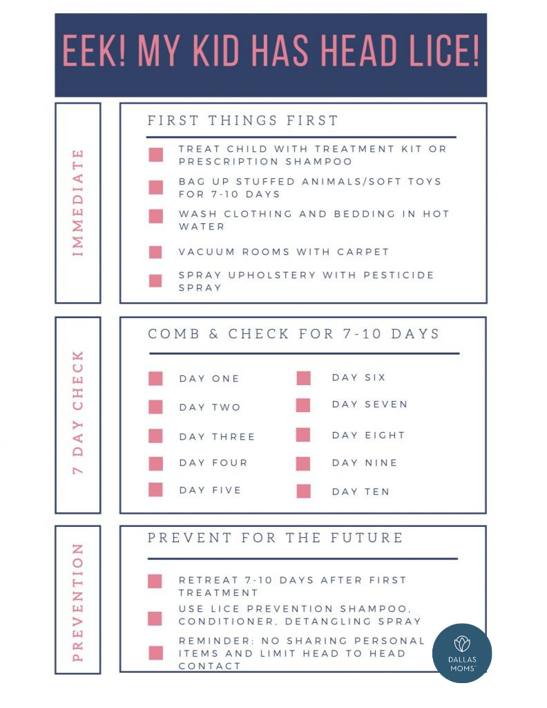 Eek! My Kid Has Head Lice! {Free Printable Checklist!} for Printable Head Lice Notice To Parents