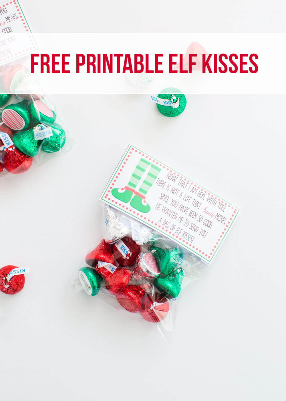 Elf Kisses (Free Printable) - The Inspiration Board within Elf Kisses Free Printable