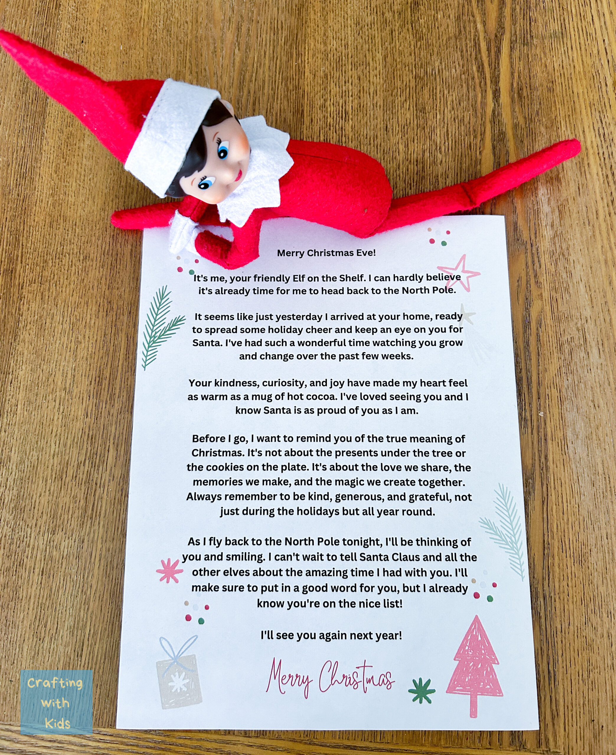 Elf On The Shelf Christmas Eve Letter Free Printable with regard to Elf on the Shelf Letters Free Printables