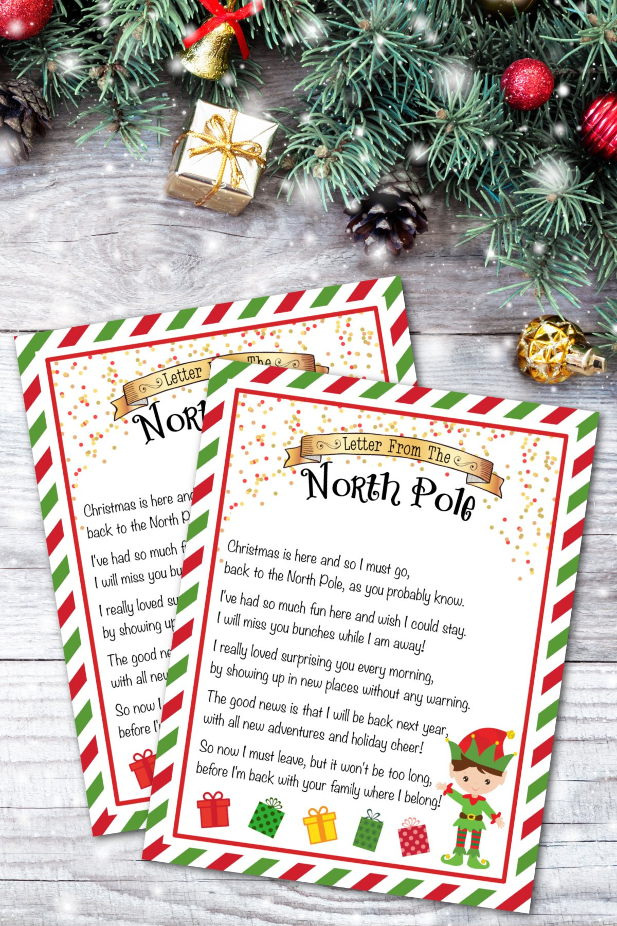 Elf On The Shelf Goodbye Letter (Free Printable) within Goodbye Letter From Elf on the Shelf Free Printable