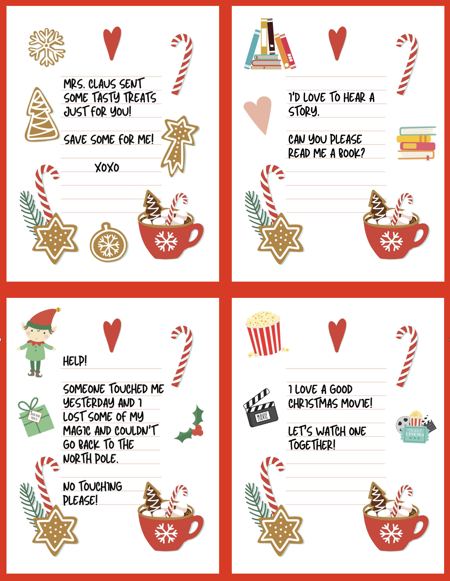 Elf On The Shelf Notes Free Printable - Make Life Lovely intended for Elf On The Shelf Printable Notes Free