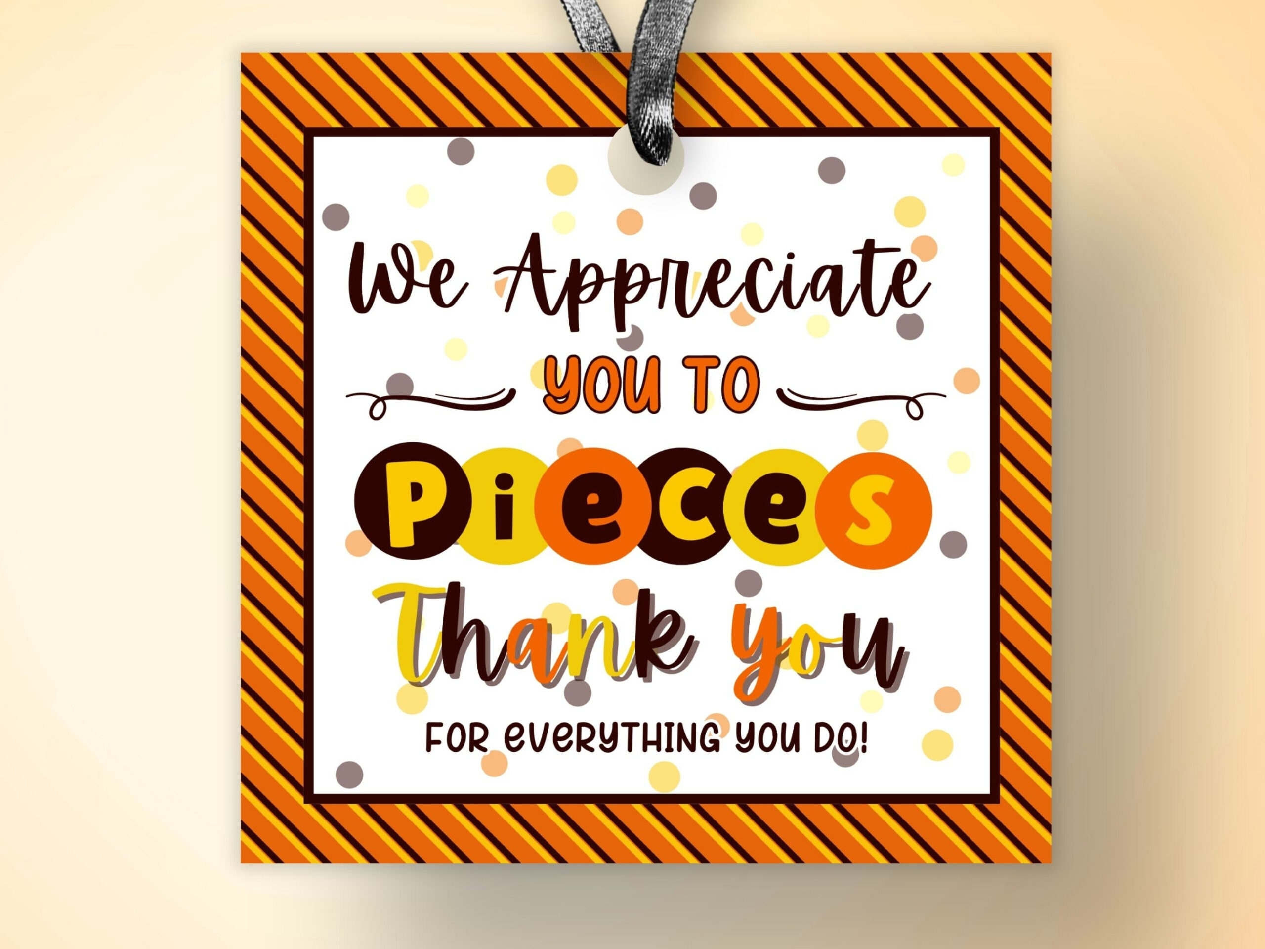 Employee Appreciation Candy Tag Printable Candy Employee regarding Tags Free Printable Reese&amp;#039;S Pieces Thank You Printable