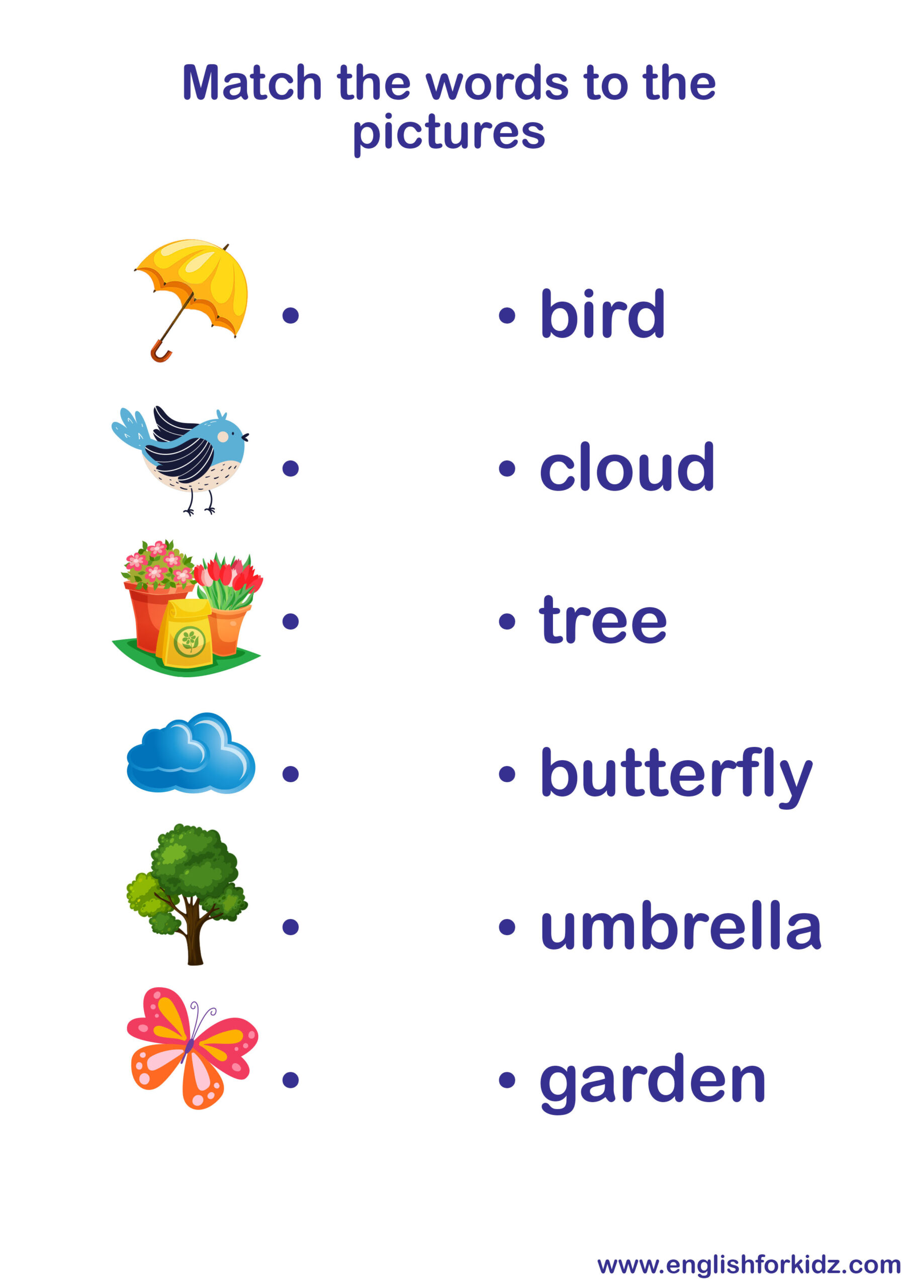 English For Kids Stepstep: Spring Vocabulary Worksheets throughout Vocabulary Printable Worksheets For Kids