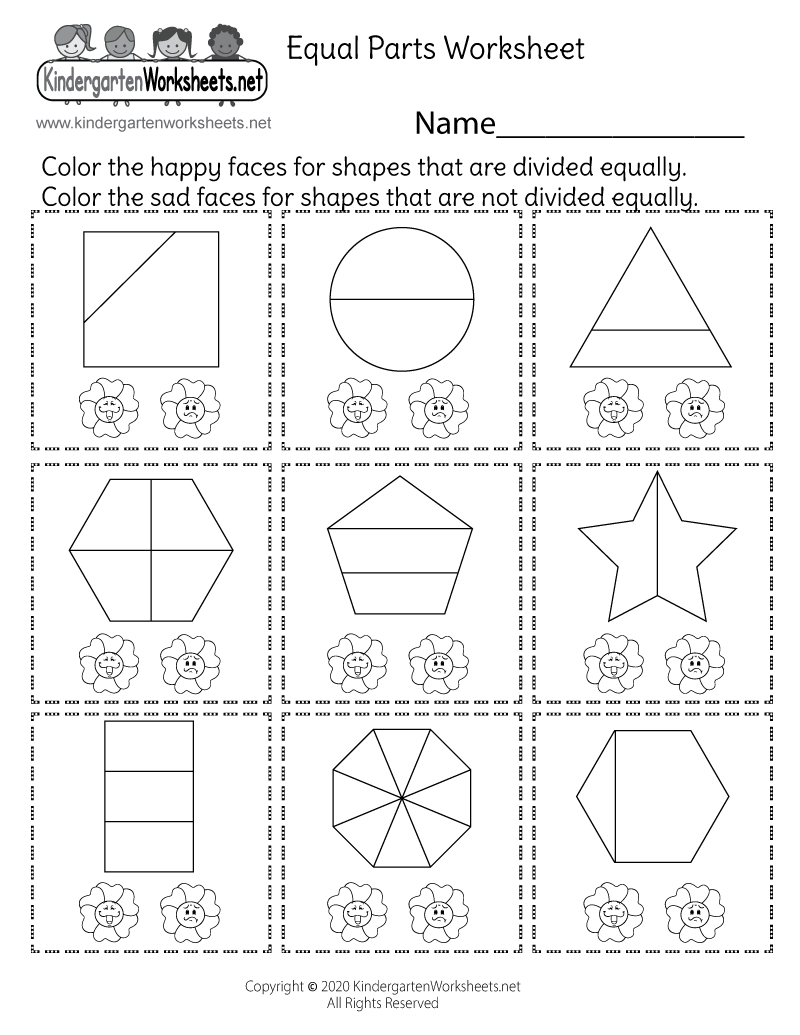Equal Parts Worksheet - Free Printable, Digital, &amp;amp; Pdf throughout Printable Equal Parts Worksheet Printable