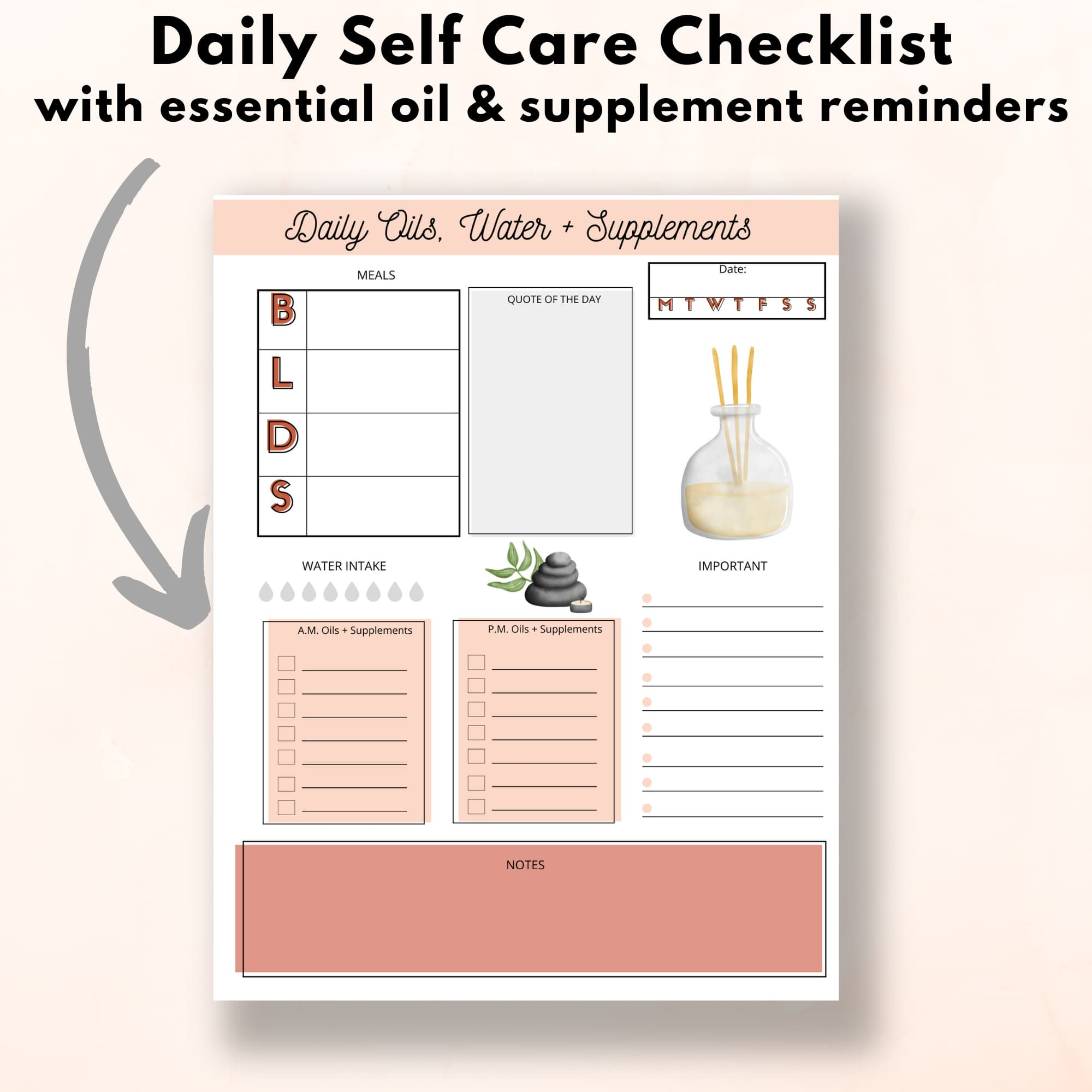 Essential Oil Journal in Free Essential Oil Notebook Printables