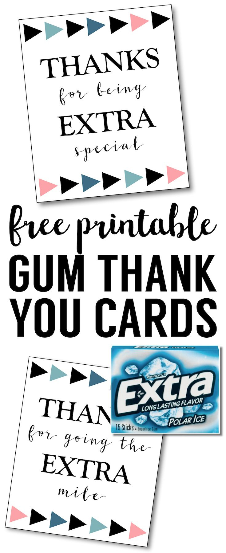 Extra Gum Thank You Printable - Paper Trail Design within Extra Gum Teacher Appreciation Printable Free