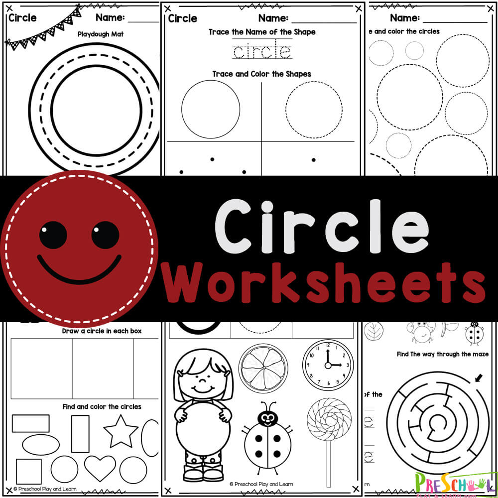 🟢 Free Printable Circle Tracing Shape Worksheets For Preschool for Free Printable Circle Worksheet Preschool