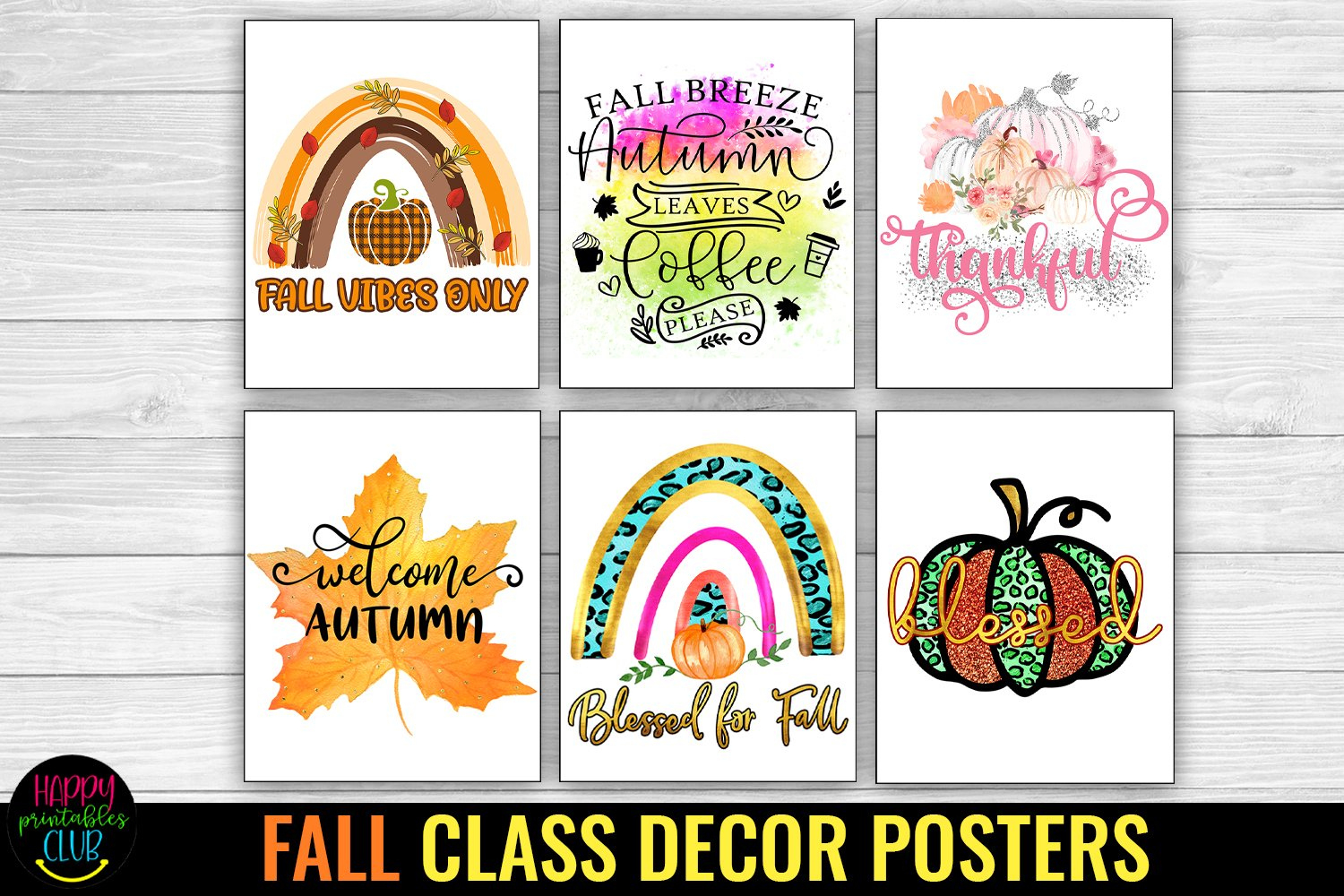 Fall Bulletin Board Posters I Fall Autumn Decor Classroom throughout Printable Fall Decorations For Classroom