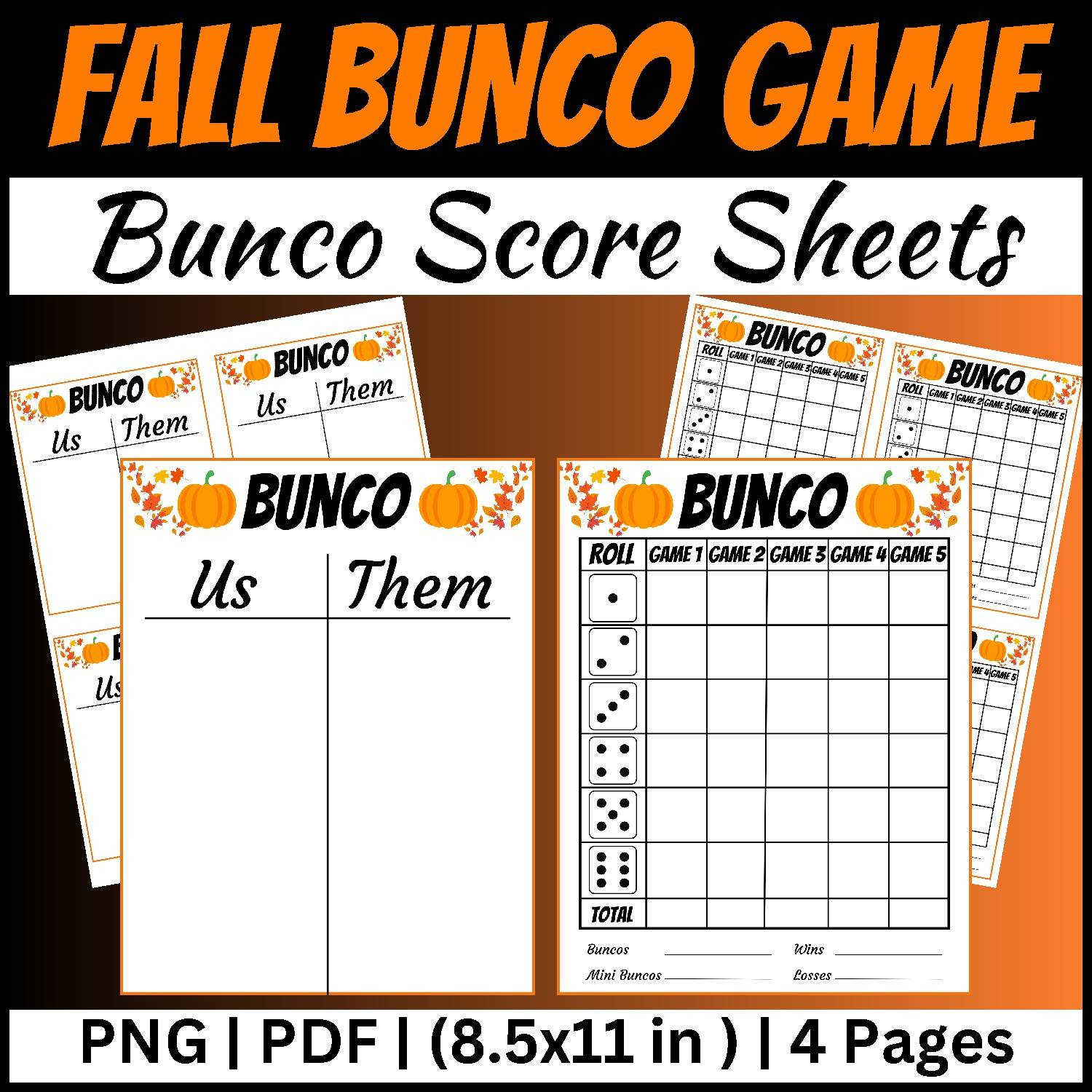 Fall Bunco Score Sheets | Fall Games | Fall Activities | Back To regarding Free Printable Bunco Score Sheets Fall