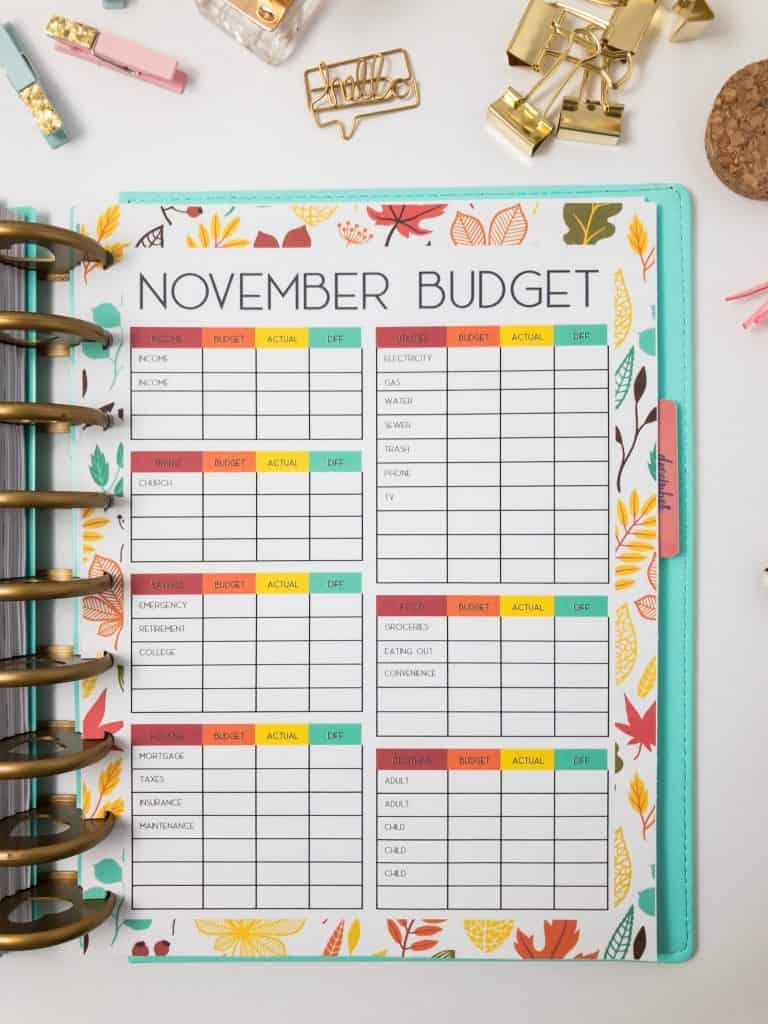 Fall Happy Planner Printable Inserts - Organization Obsessed inside Free Happy Planner Printable Inserts