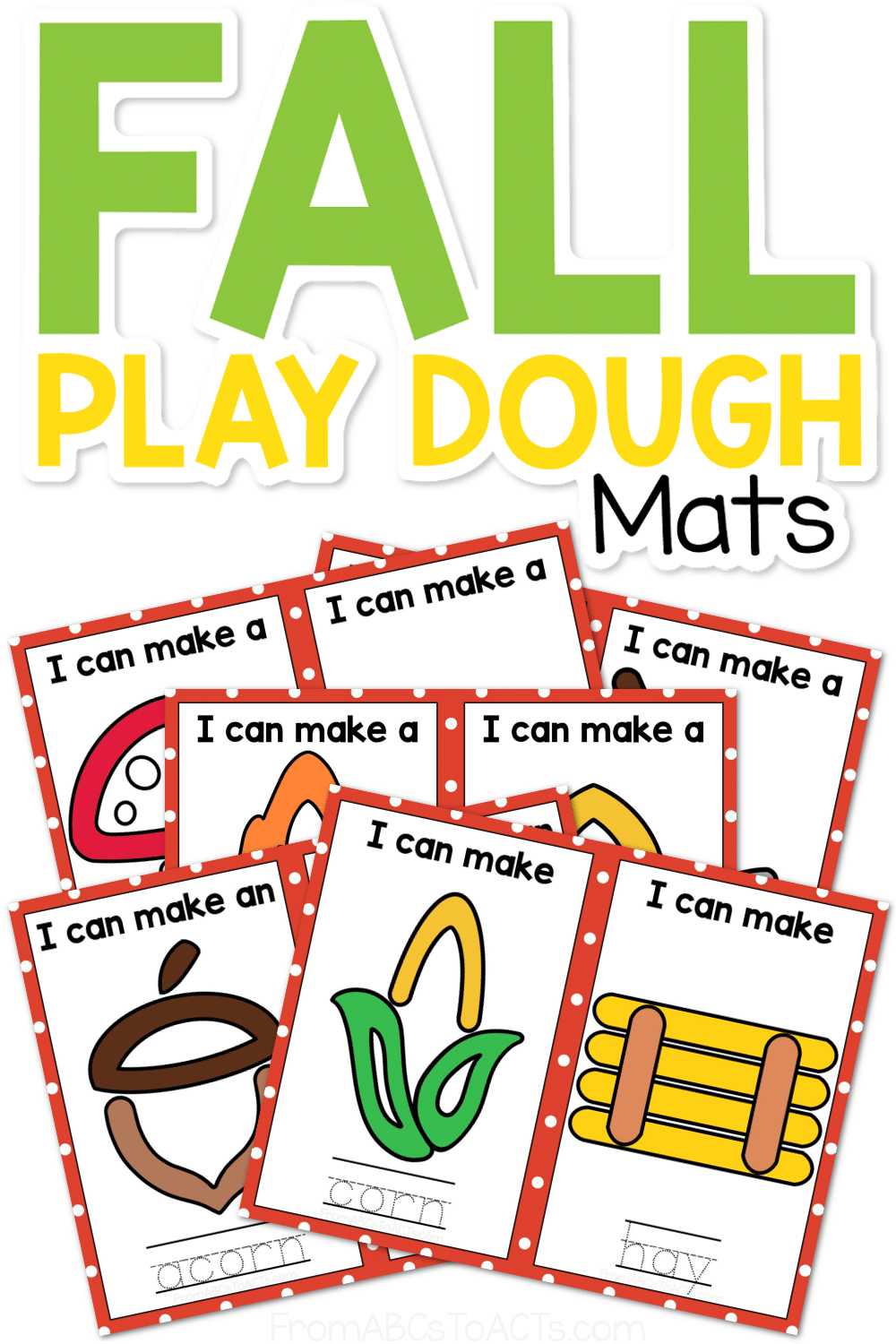 Fall Playdough Mats - From Abcs To Acts for From Abcs To Acts Free Printables