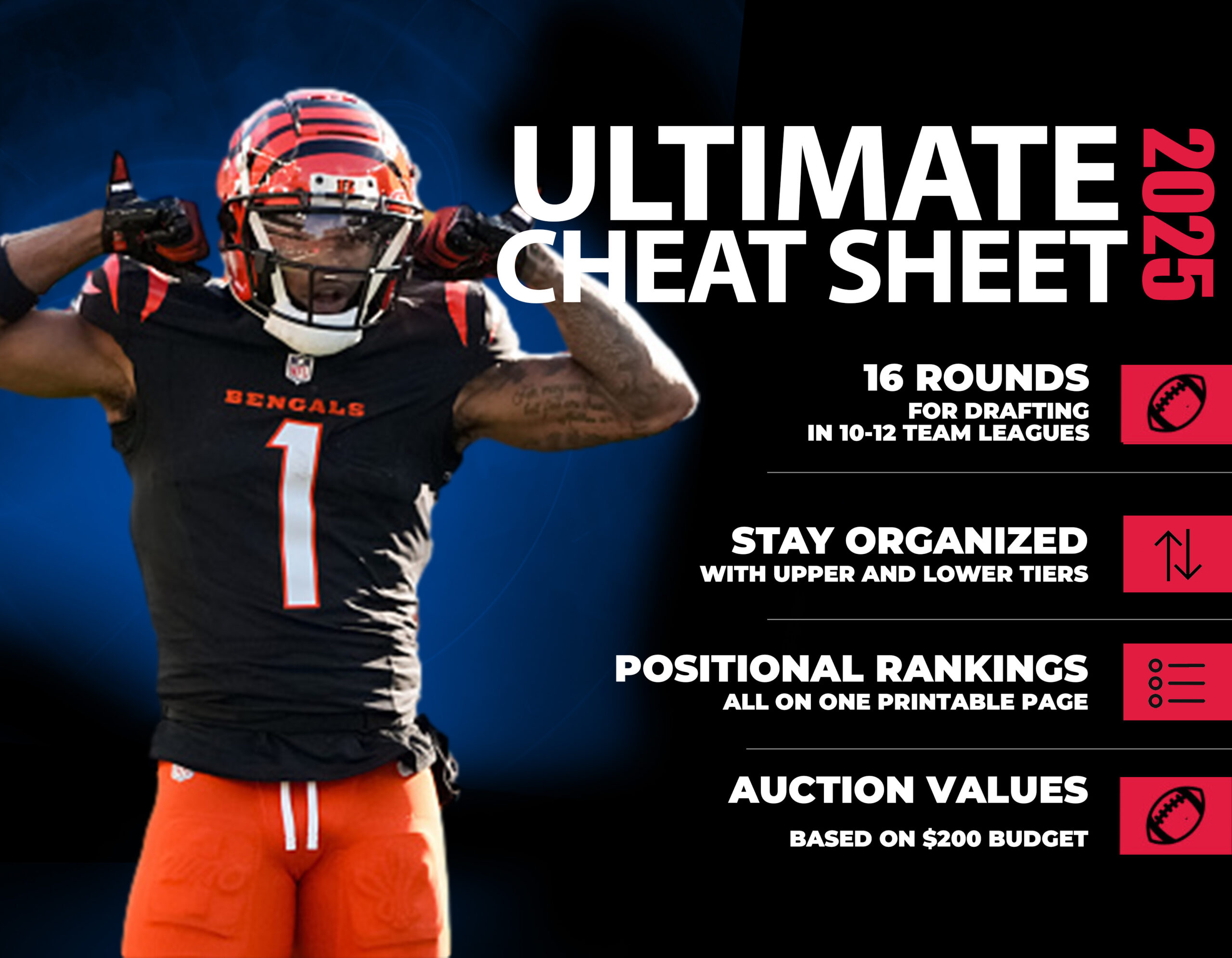 Fantasy Football Cheat Sheet - 2025 Printable Pdf For All Draft throughout Free Fantasy Football Cheat Sheet 2025 Printable