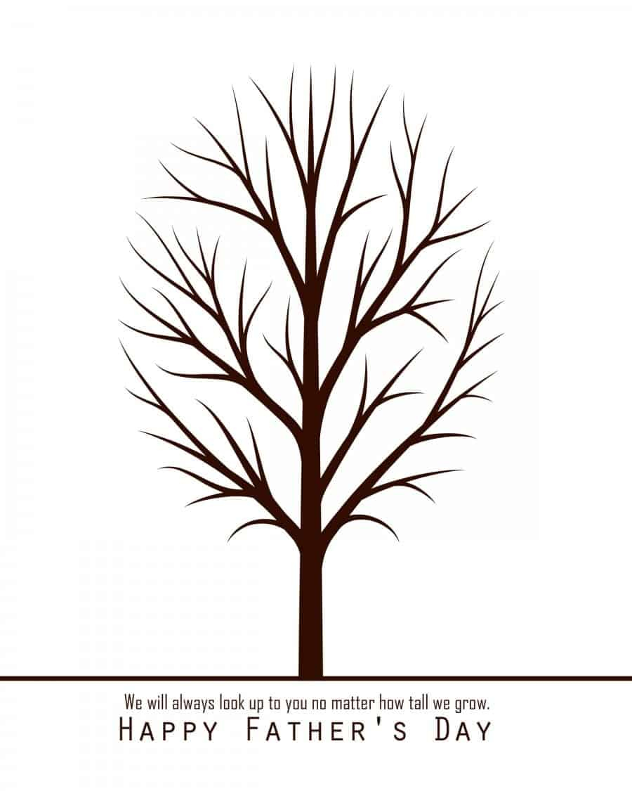 Father&amp;#039;S Day Handprint Tree Clearance with regard to Father&amp;#039;S Day Handprint Tree Free Printable