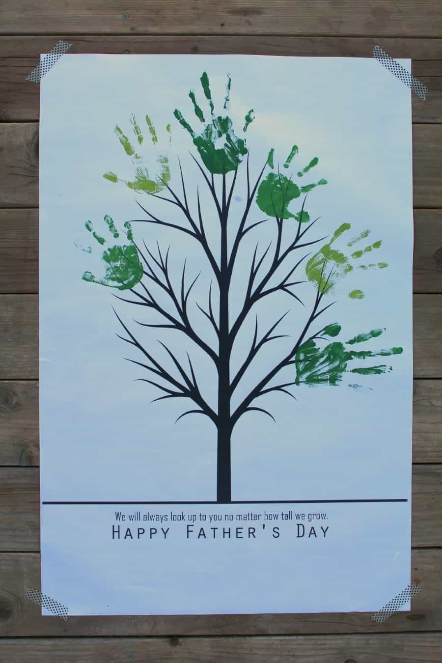 Father&amp;#039;S Day Tree Craft Clearance pertaining to Father&amp;amp;#039;s Day Handprint Tree Free Printable