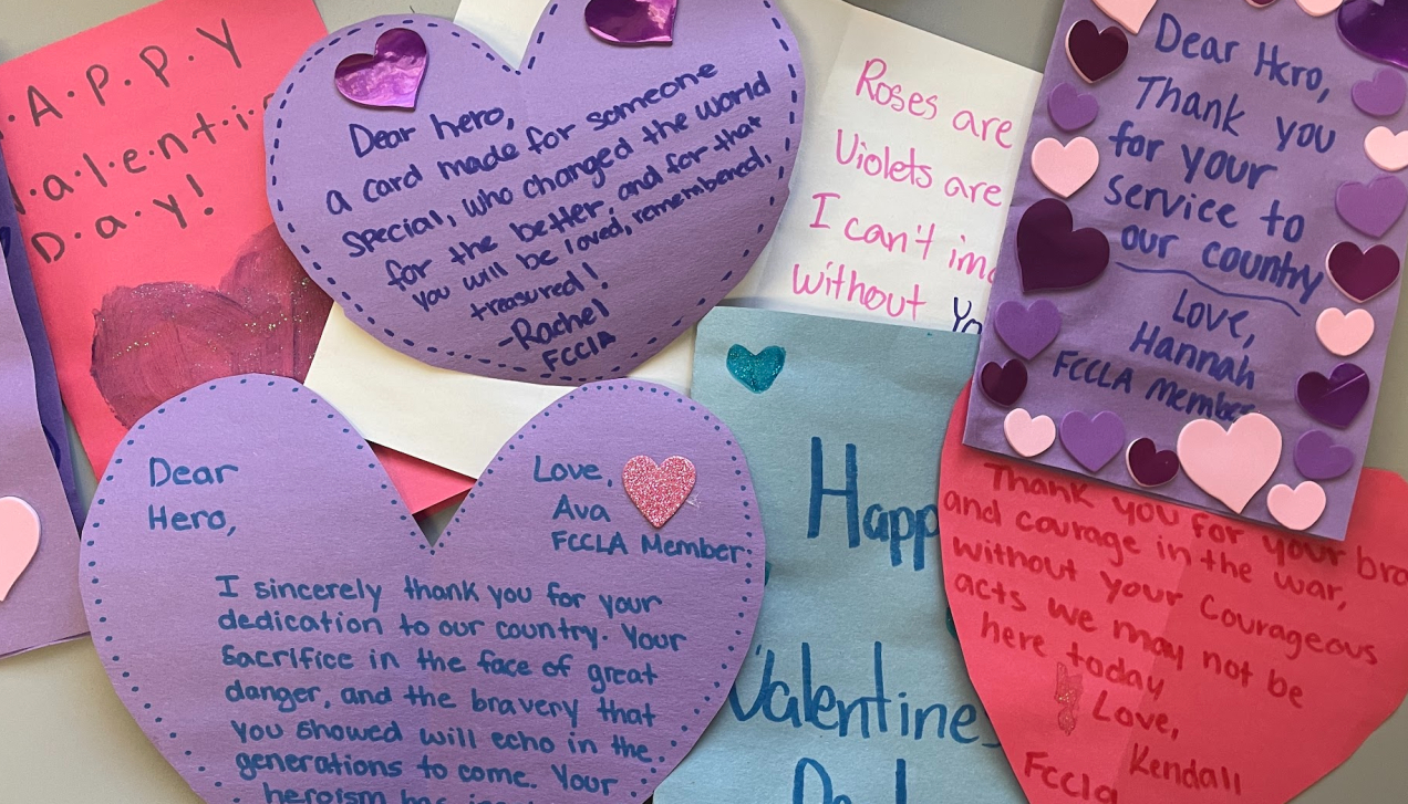 Fccla Makes Valentines For Veterans – Knight Krier throughout Free Printable Valentine Cards For Veterans