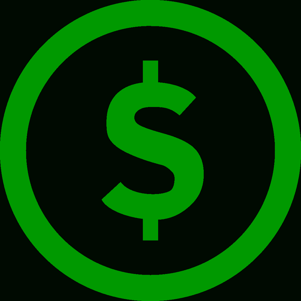 File:dollar Sign In Circle Cleaned (Pd Version).Green.svg inside Printable Dollar Sign Template