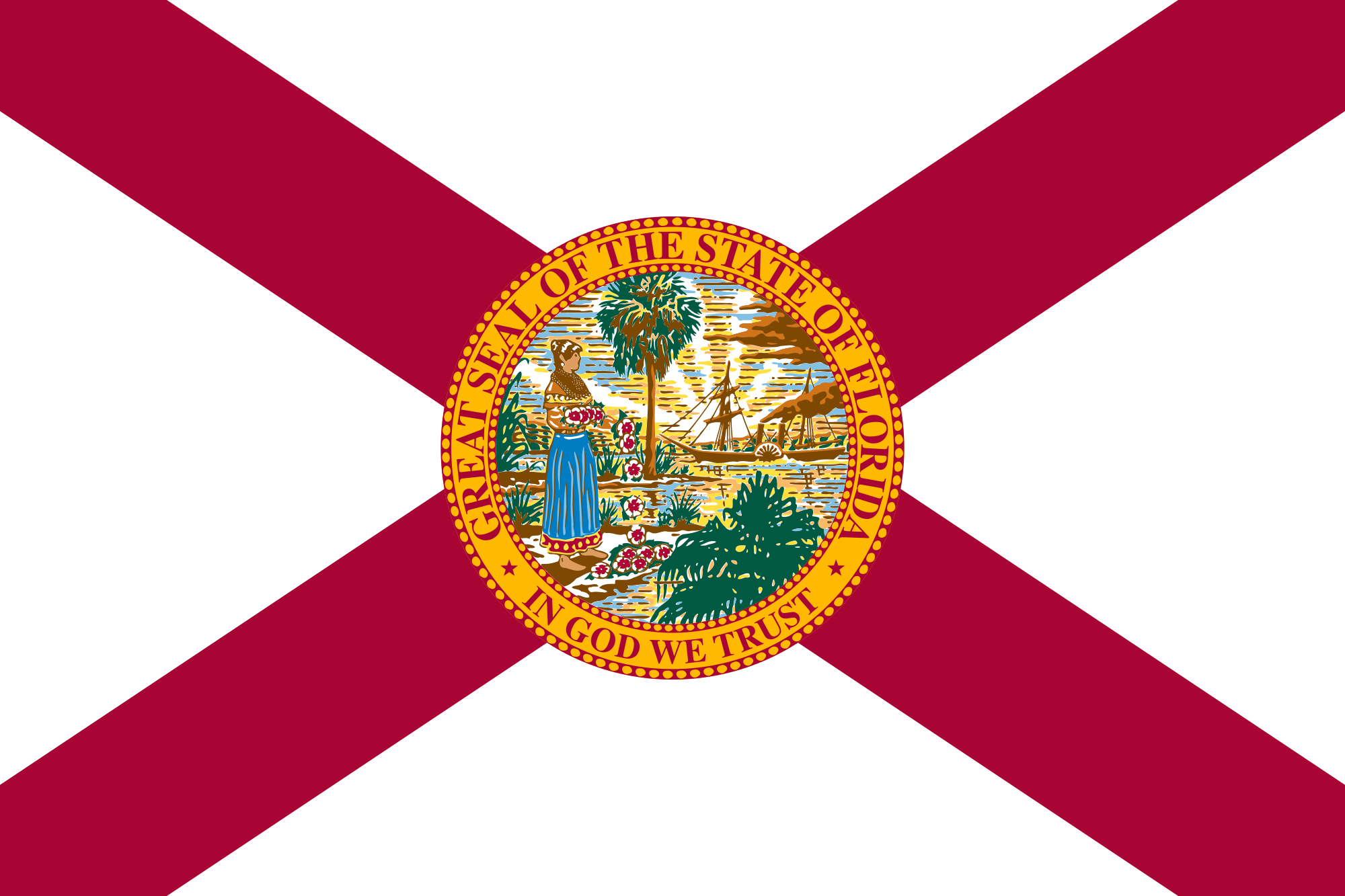 File:florida State Flag - Wikimedia Commons within Printable Florida State Flag