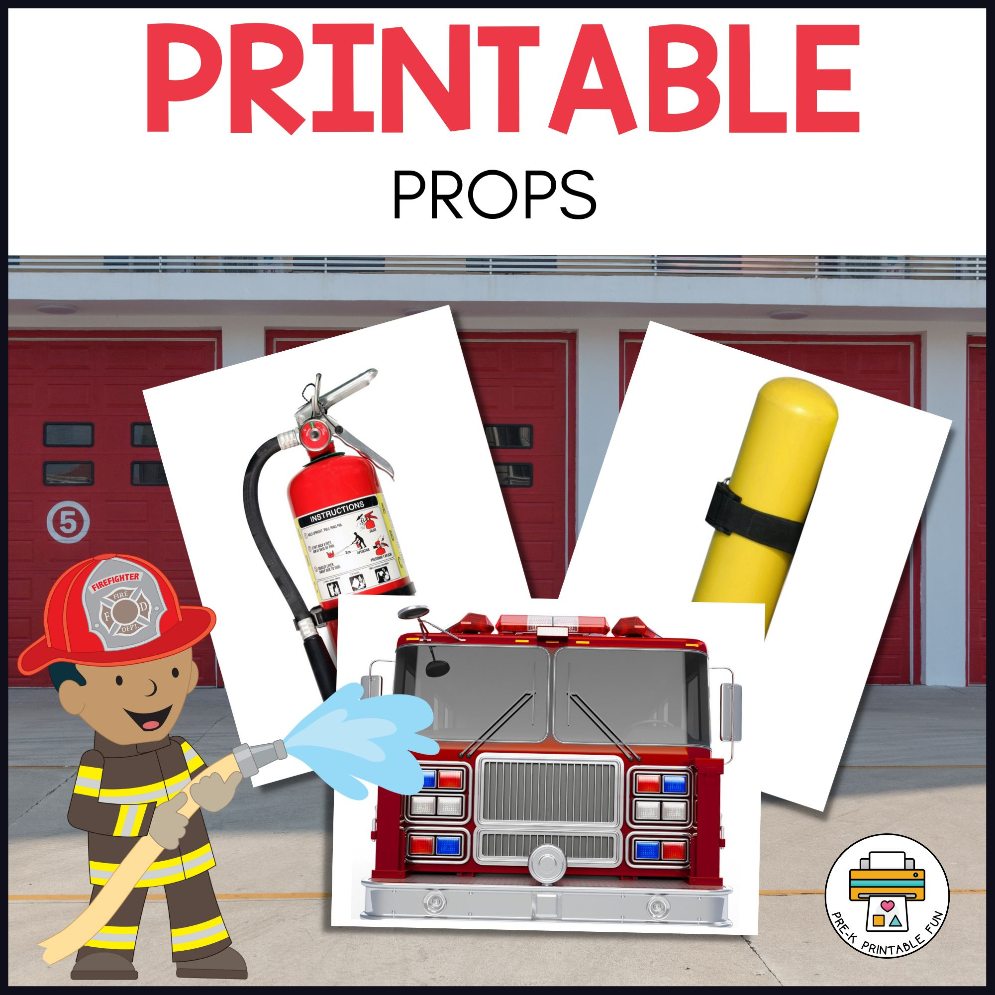 Fire Station Preschool Dramatic Play Pack for Fire Station Dramatic Play Printables Free