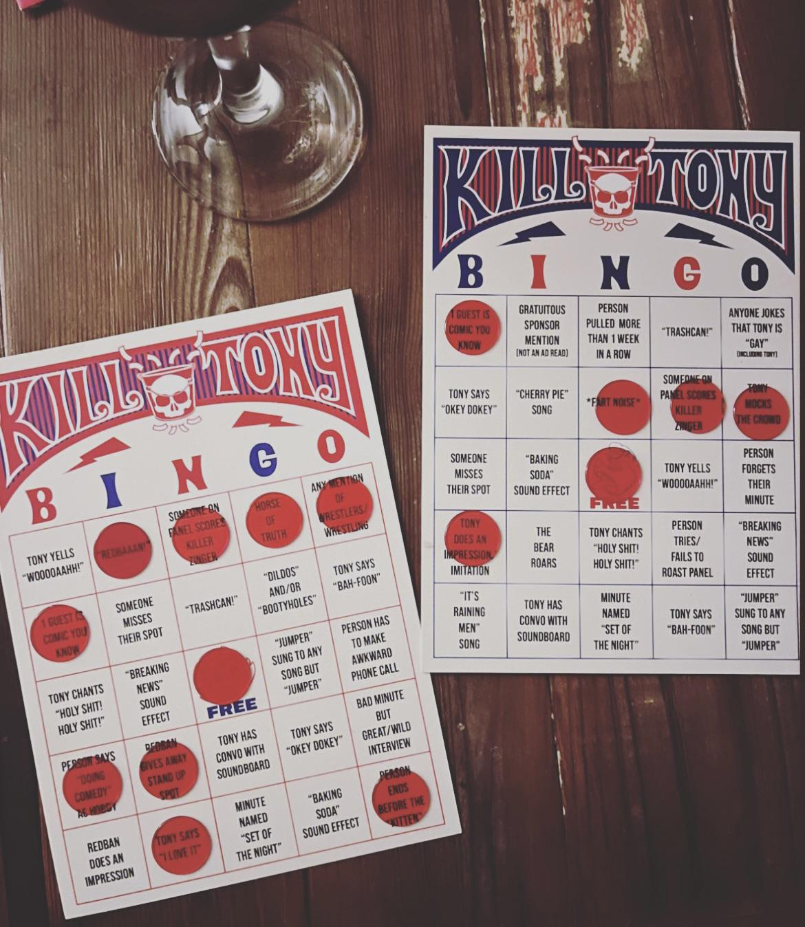 First Kill Tony Bingo Night, Did We Miss Any? : R/Killtony with regard to Kill Tony Bingo Card