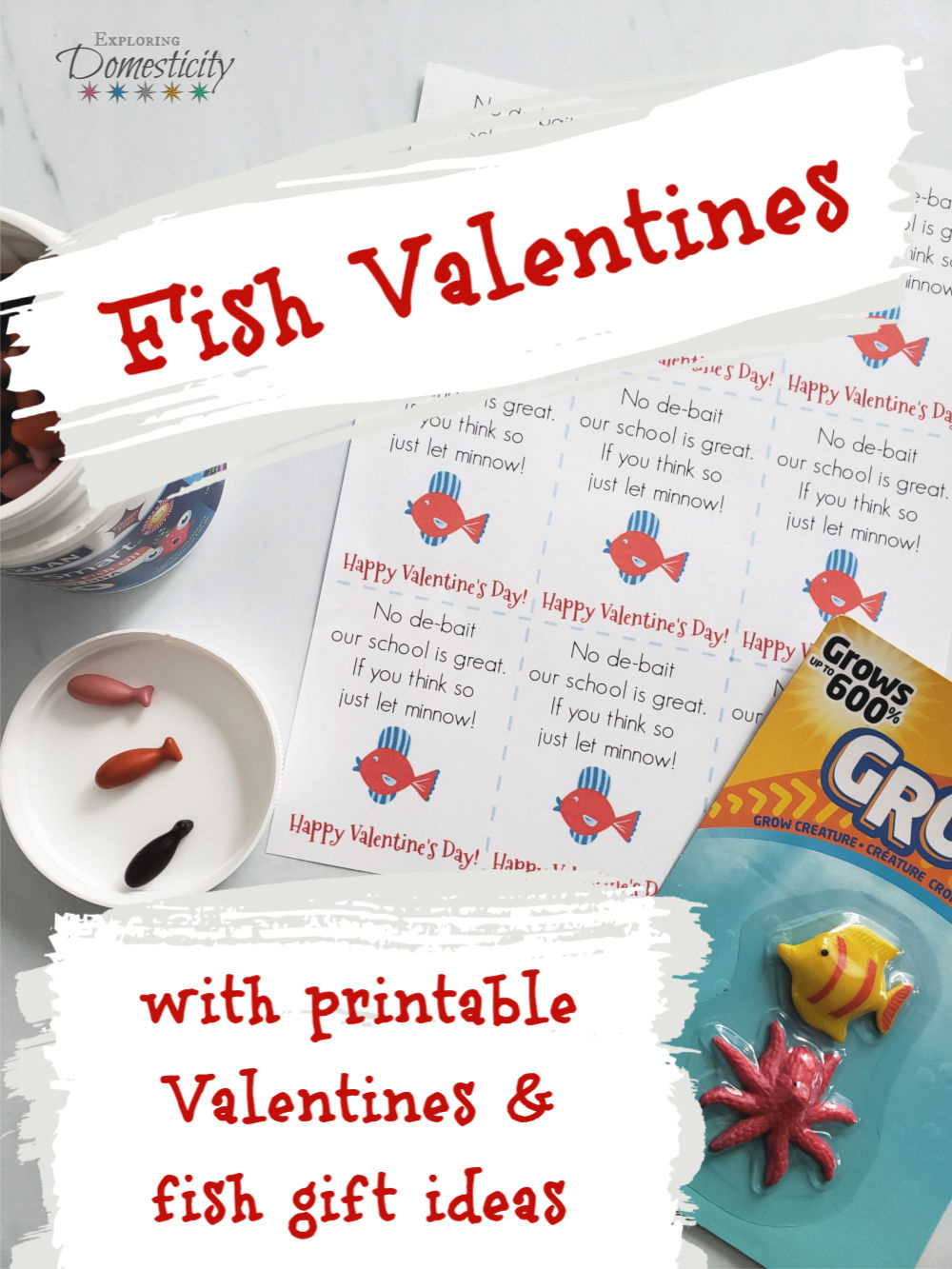 Fish Valentine Ideas And Free Printable ⋆ Exploring Domesticity with Free Printable Fish Valentines