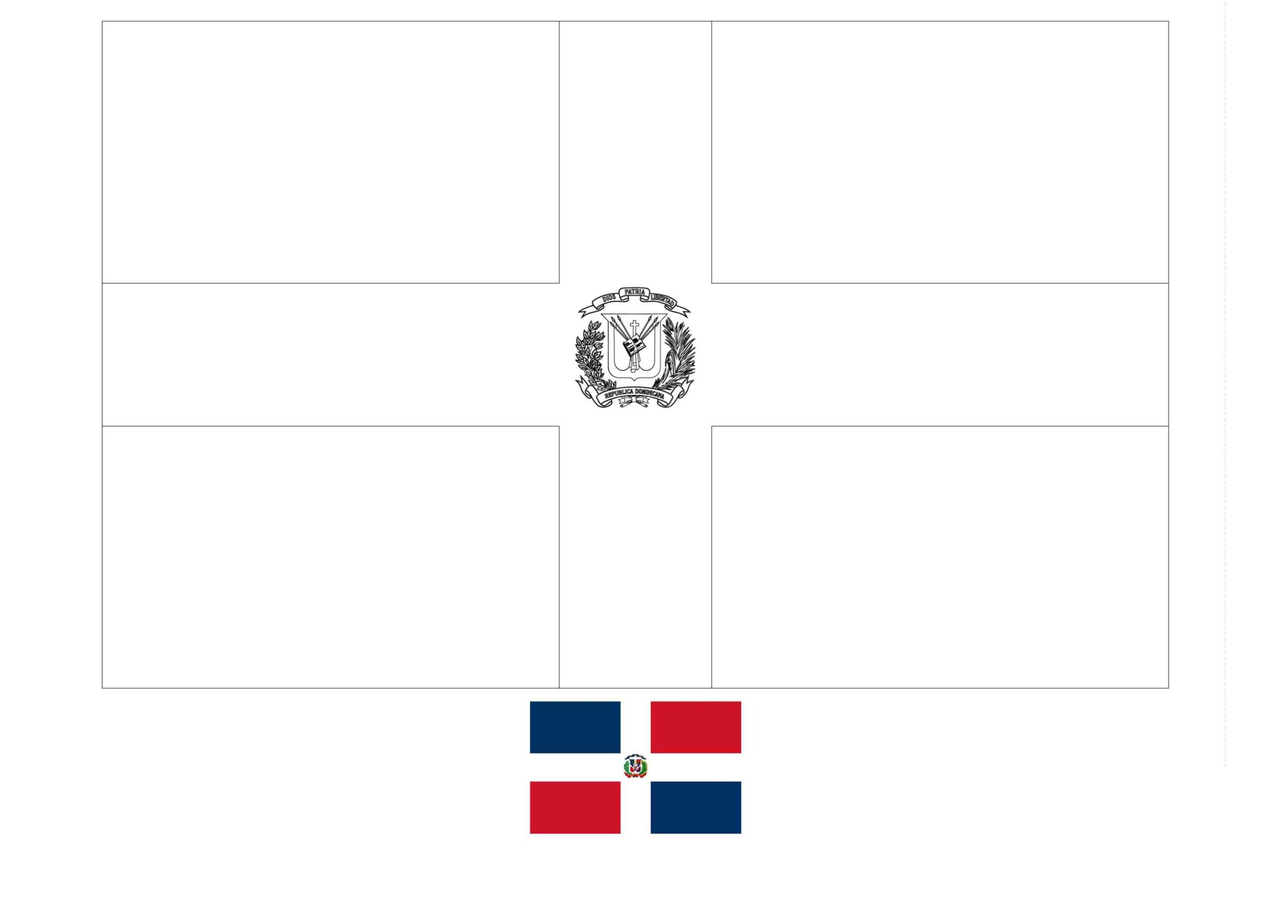 Flag Of Dominican Republic Coloring Page - Free Coloring Sheets with regard to Printable Flag of Dominican Republic