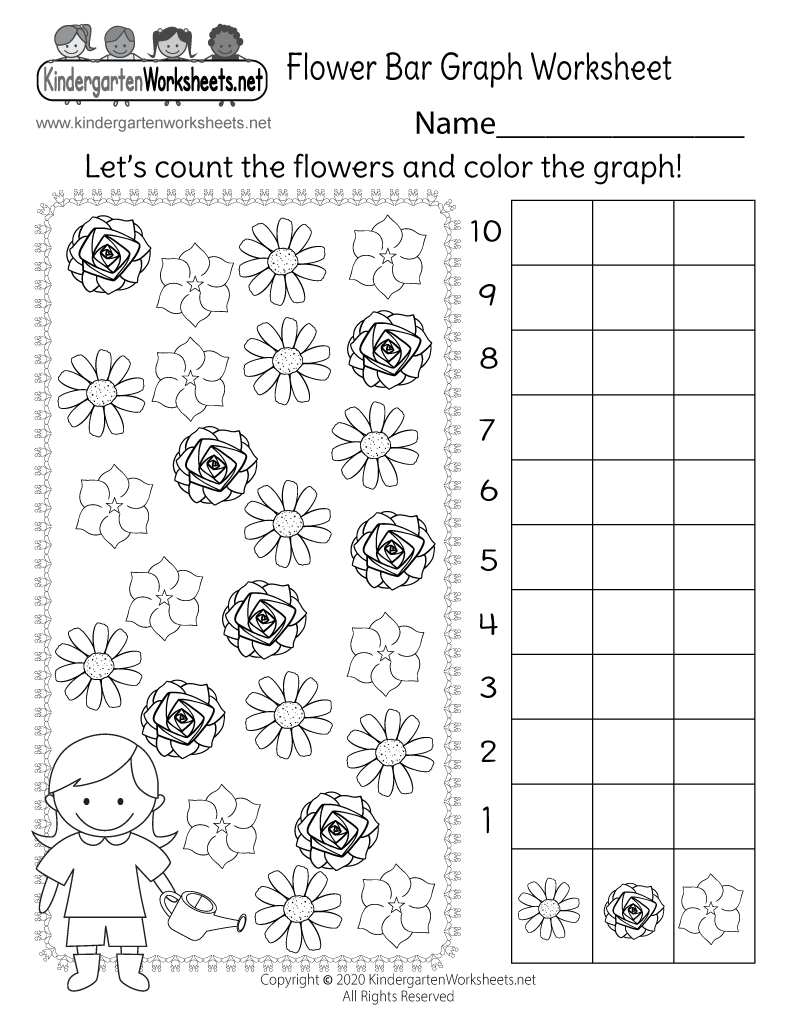 Flower Bar Graph Worksheet - Free Printable, Digital, &amp;amp; Pdf inside Printable Kindergarten Graphs Worksheets