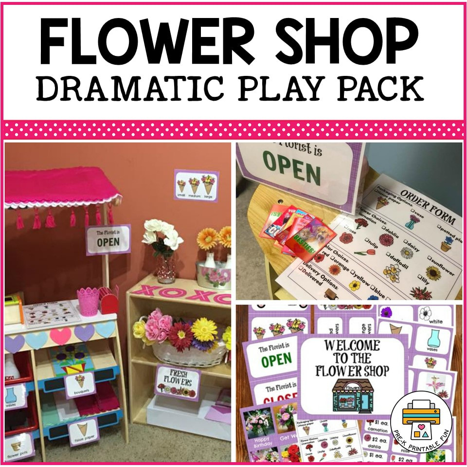 Flower Shop Preschool Dramatic Play - Pre-K Printable Fun for Flower Shop Dramatic Play Free Printables