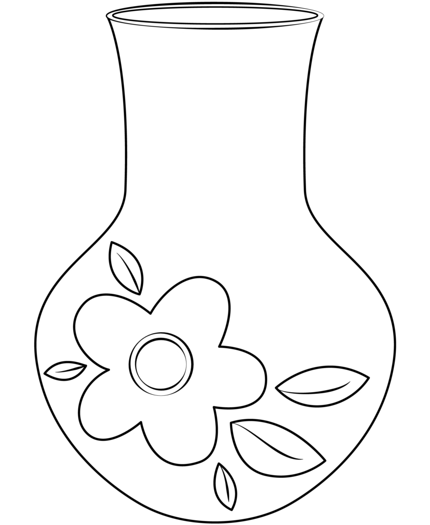 Flower Vase Printable - Printable Party Favors regarding Free Printable Flower Vase Template