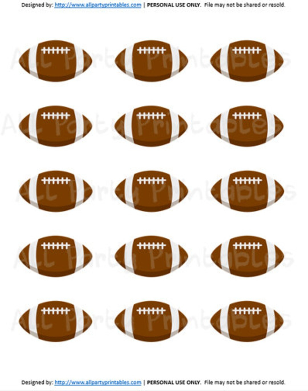 Football Cupcake Toppers, Football Printables, Football Printable pertaining to Football Cupcake Toppers Printable