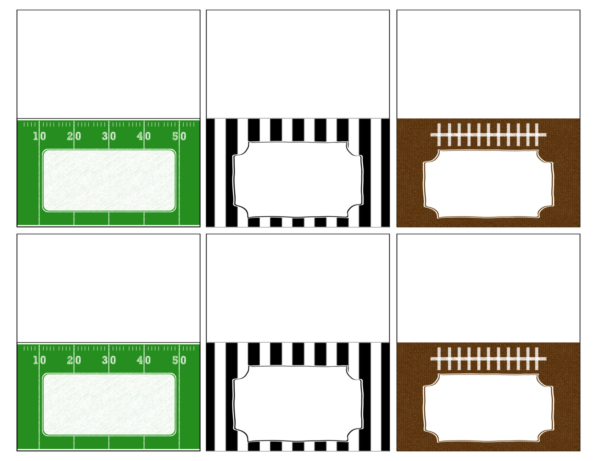 Football Food Labels {Free Printable} - Paper Trail Design for Free Printable Football Tags