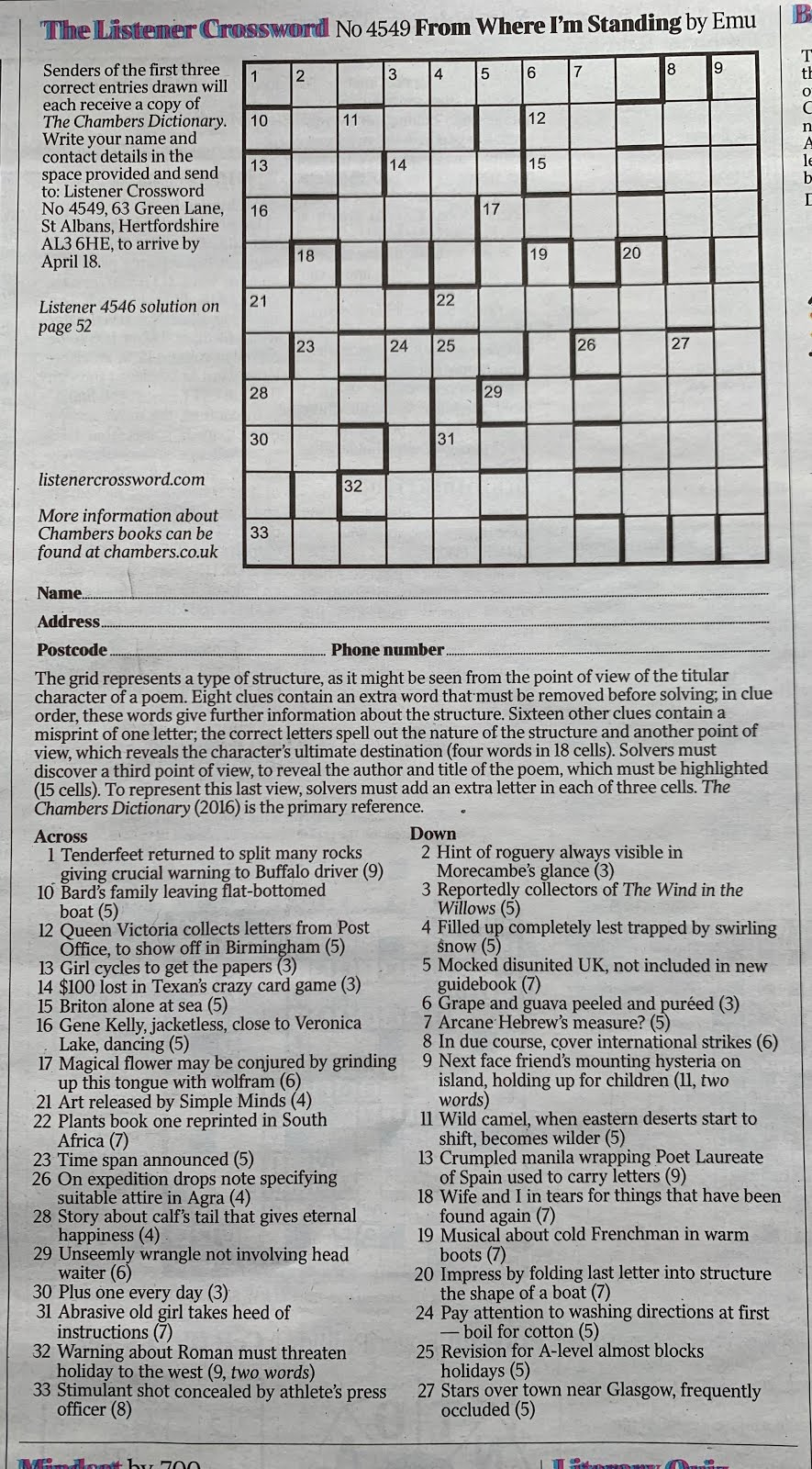 Forget What Did: Emu&amp;#039;S Difficult Second Album throughout Free Printable Cryptic Crosswords Globe And Mail
