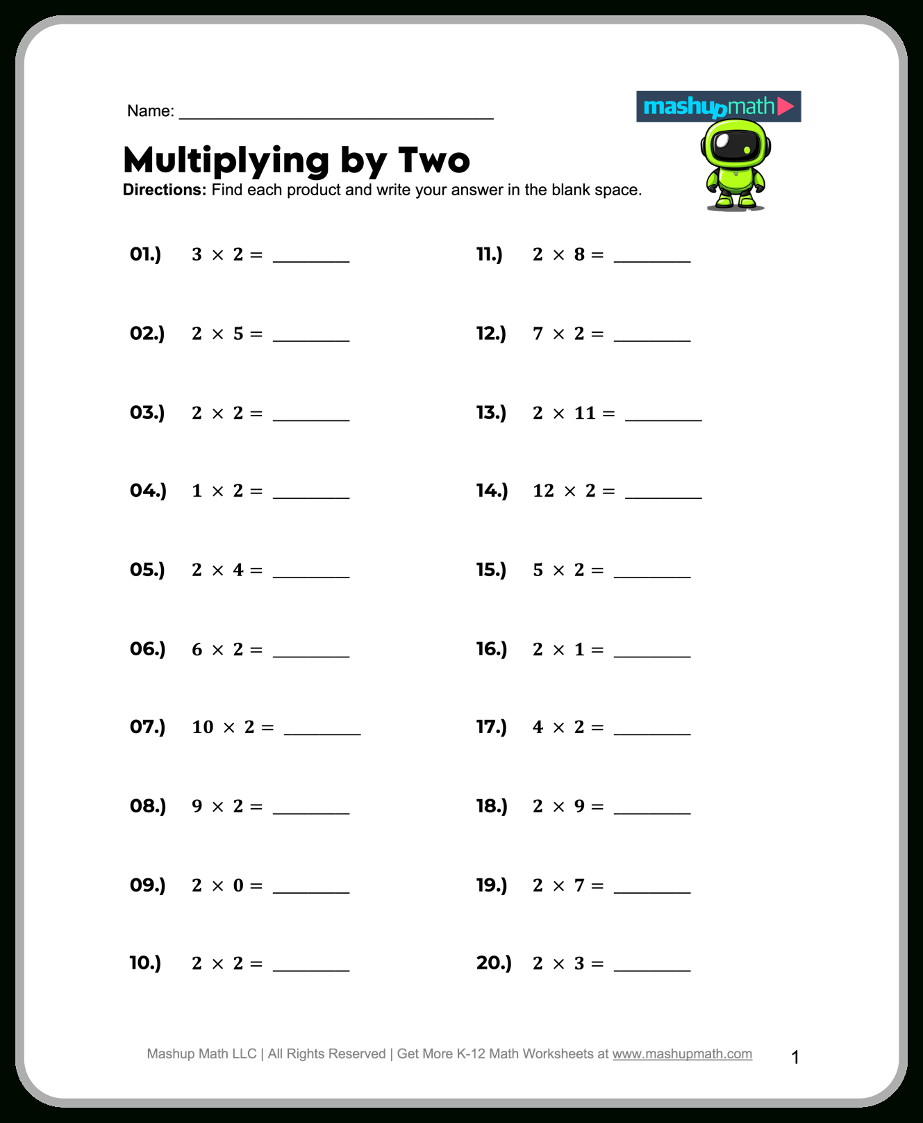 Free 2Nd Grade Math Worksheets—Printable W/ Answers — Mashup Math pertaining to Printable Worksheets Free 2nd Grade