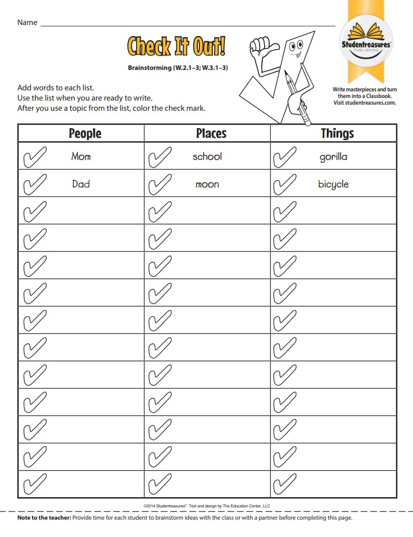 Free 3Rd Grade Writing Worksheets | Studentreasures - Worksheets pertaining to Writing Worksheets Printable For Grade 3