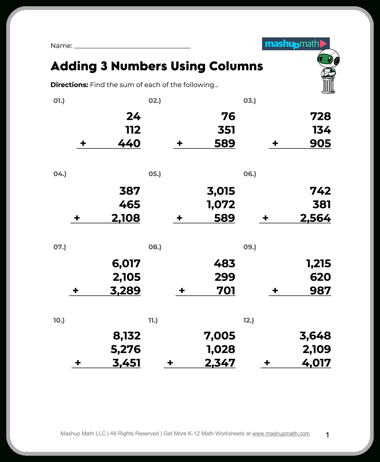 Free 5Th Grade Math Worksheets—Printable W/ Answers — Mashup Math regarding Printable Worksheets Free For 5Th Grade
